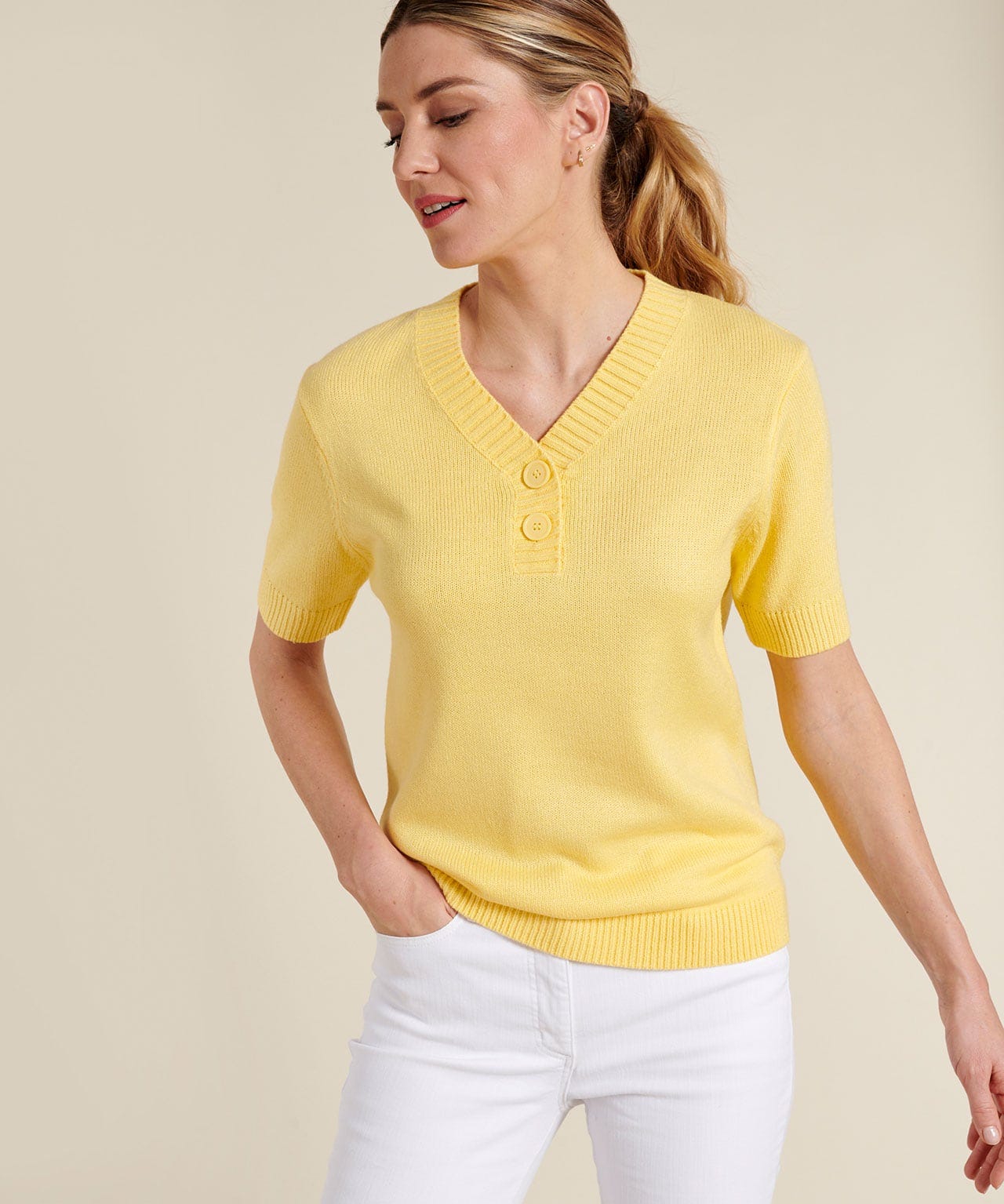 Damart Short Sleeved Sweater at Damart