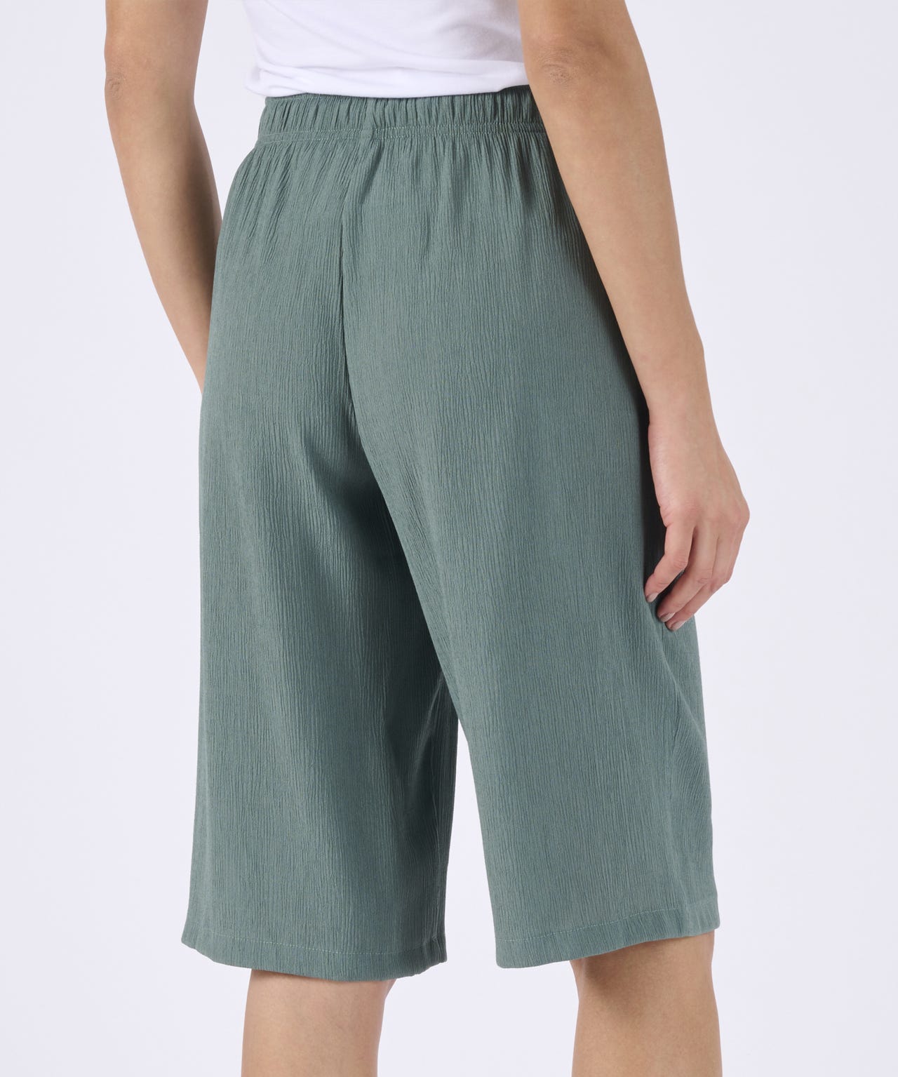 Crinkle Bermuda Shorts