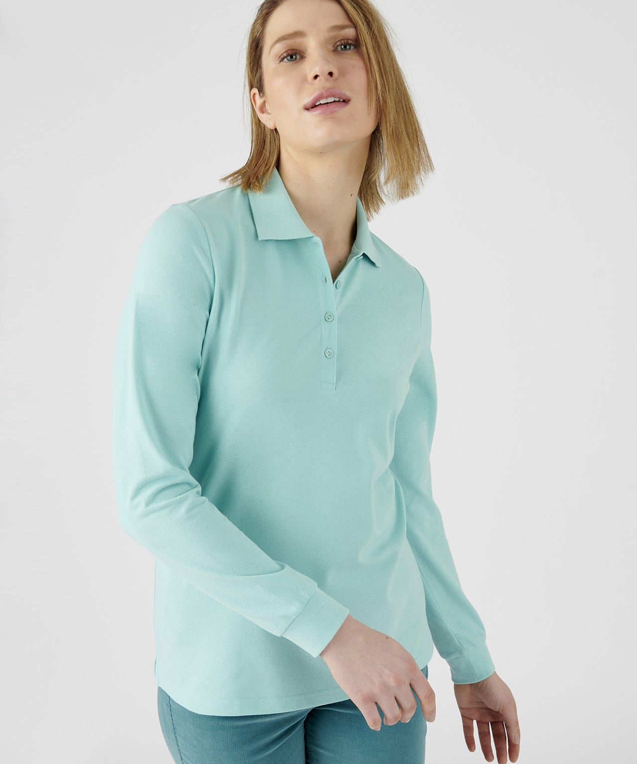 Long Sleeved Piqué Polo