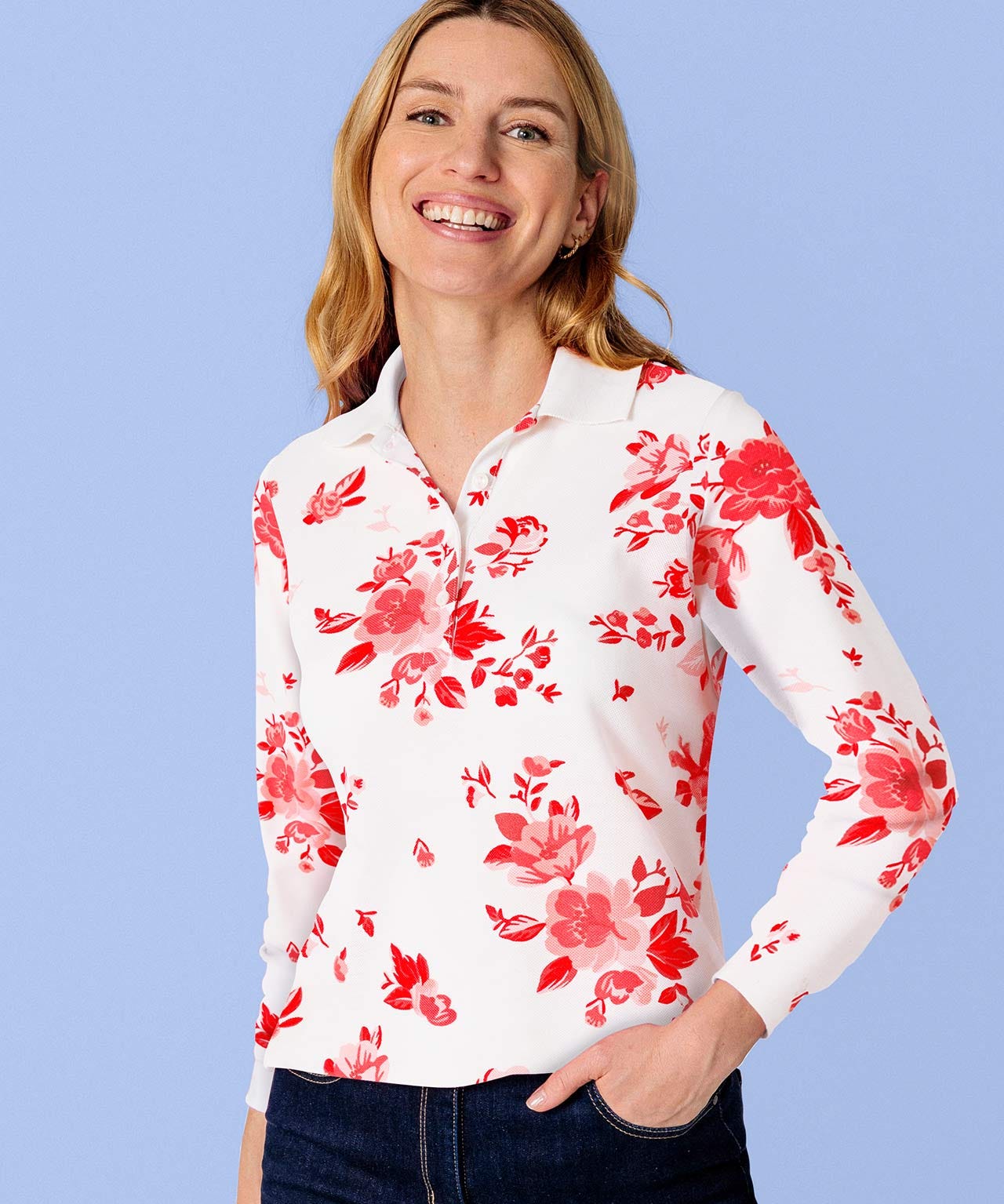 Long Sleeved Piqué Polo