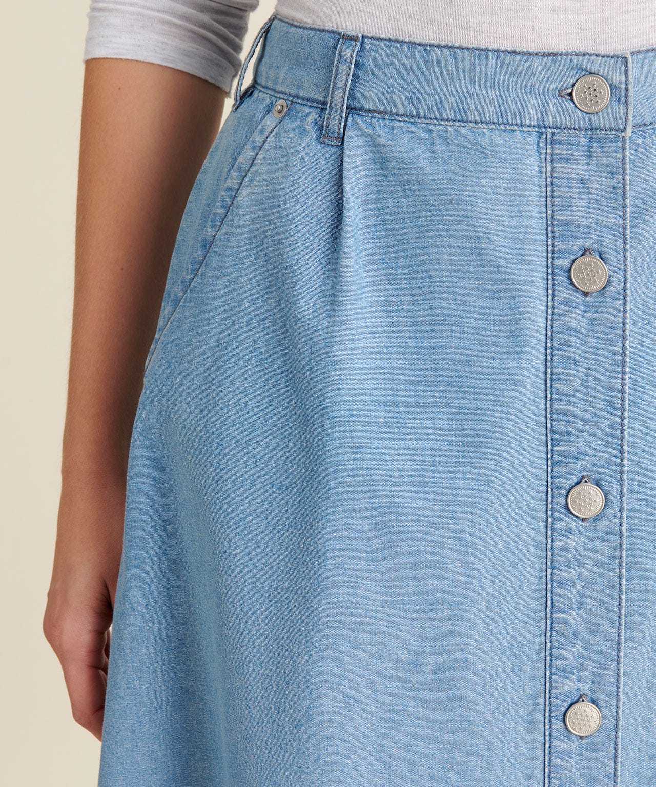 Button-through Skirt