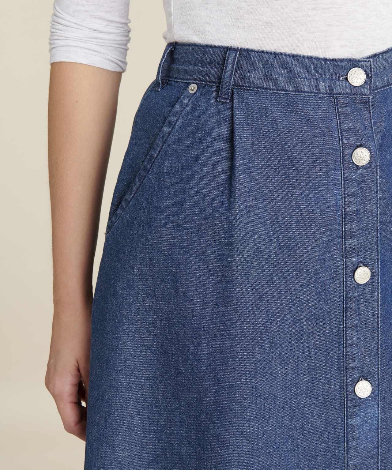 Button-through Skirt