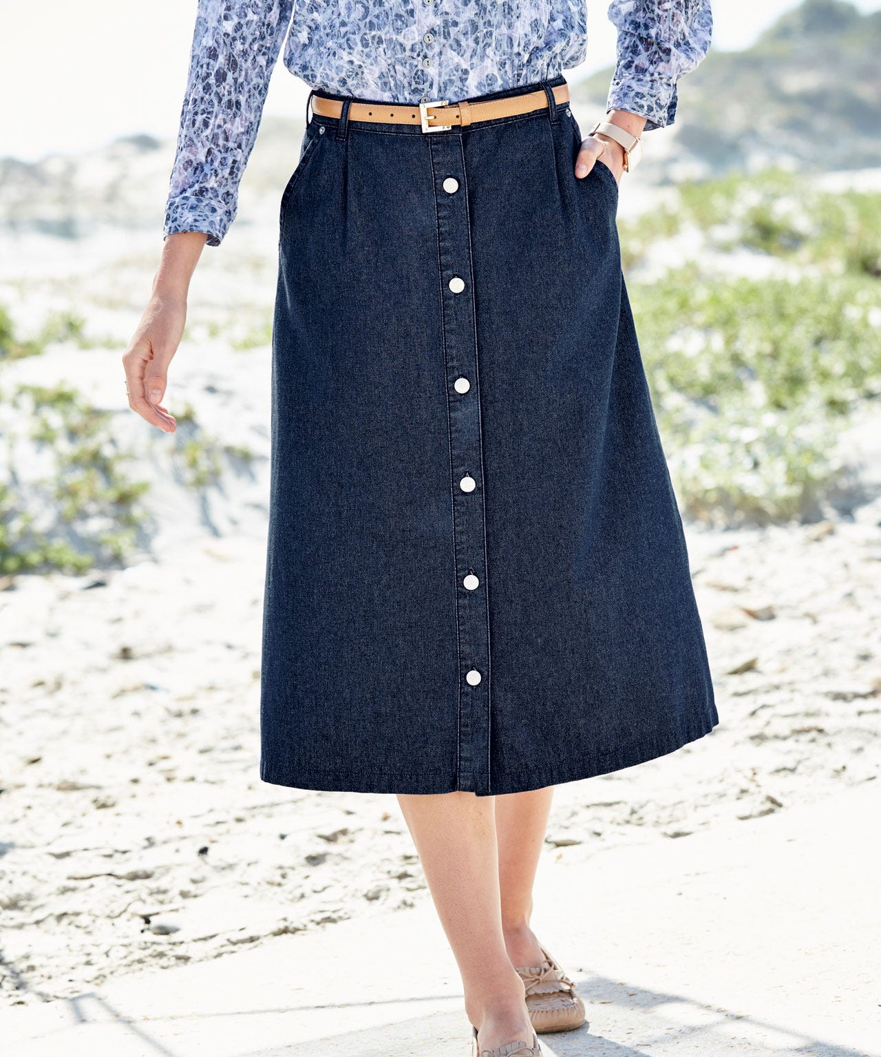Button-through Skirt