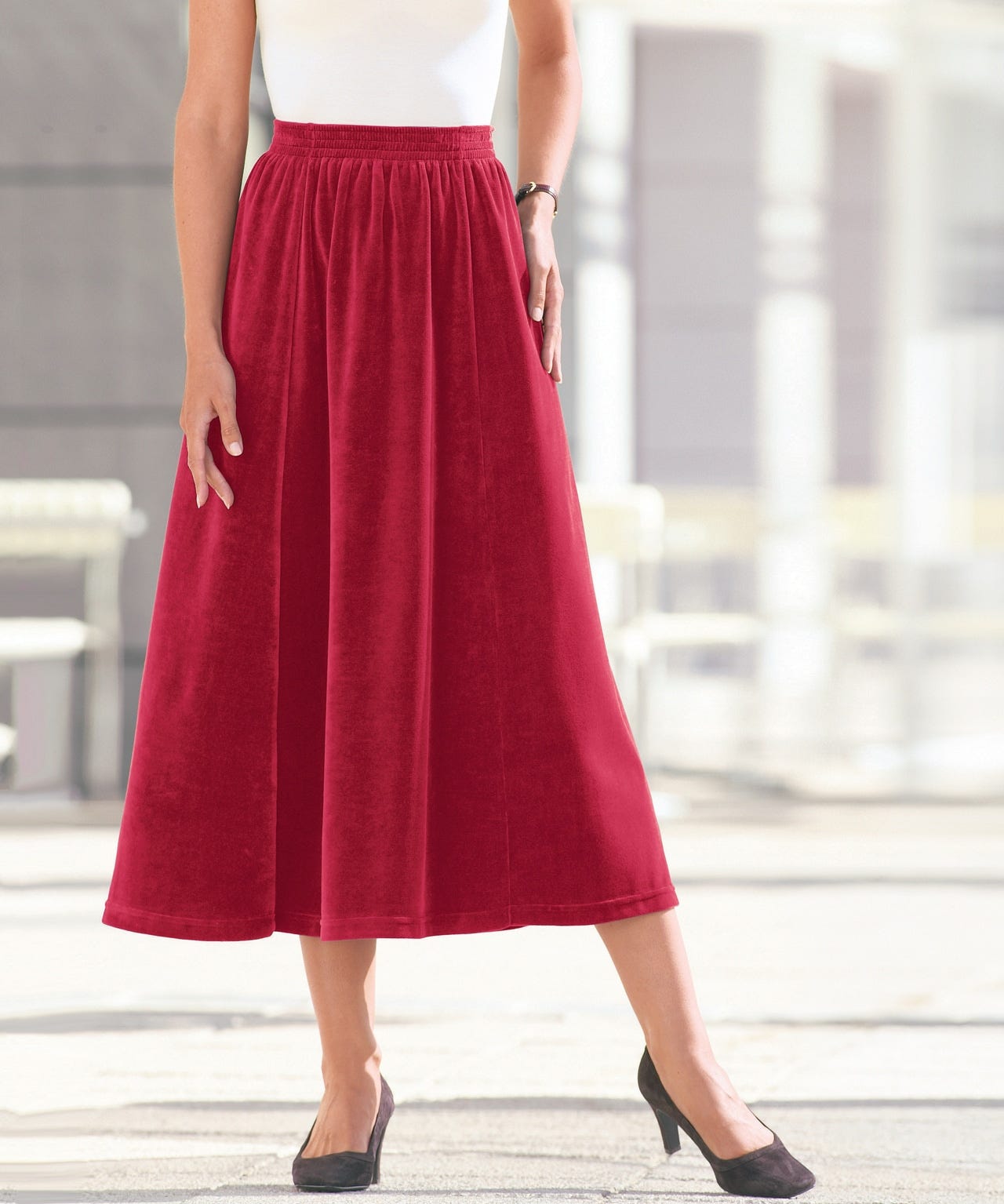 スカート aere high-waist velours skirt 36 aere velours skirt aere high-waist velours skirt 36 VELVET