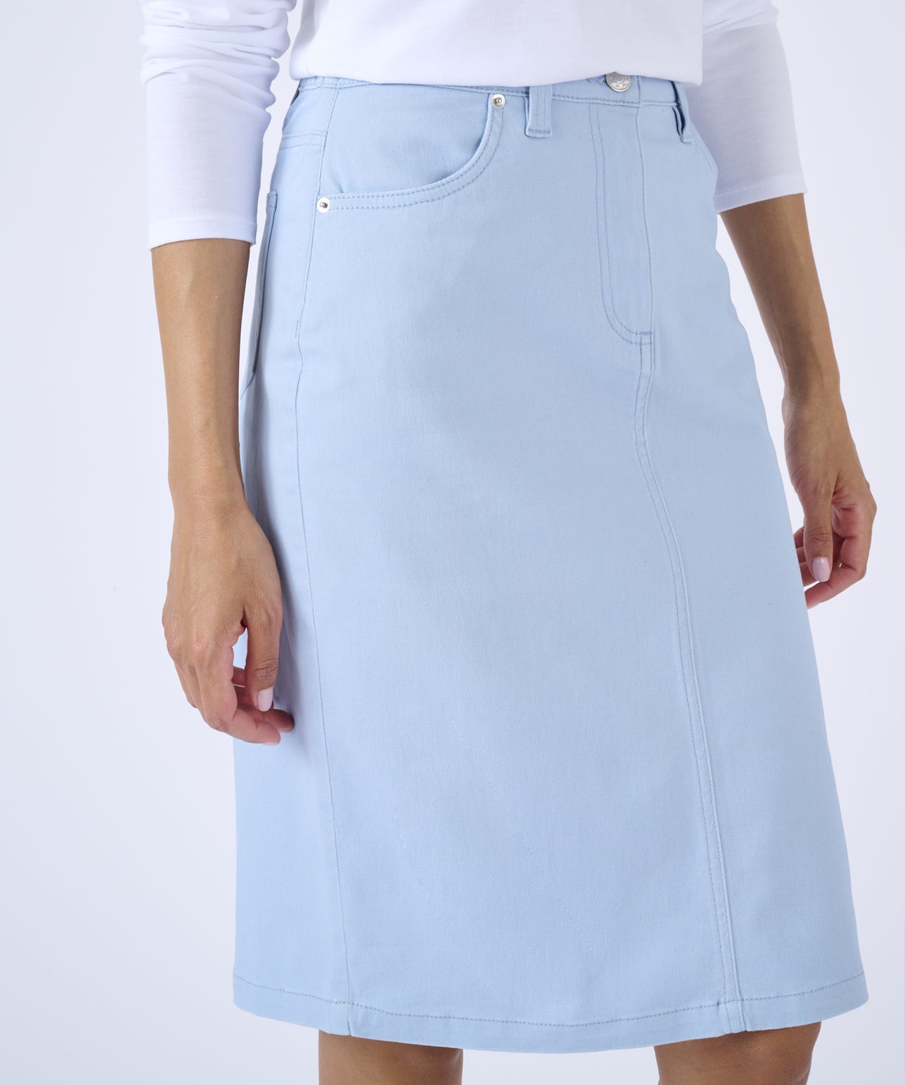 Cotton Stretch Skirt