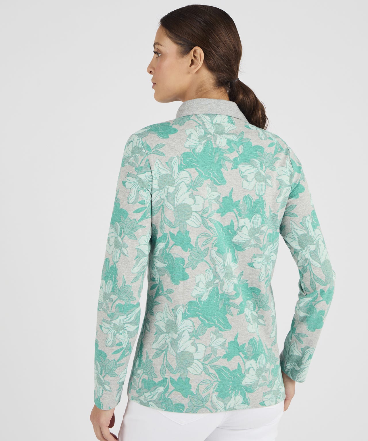 Skin Soft Long Sleeved Cotton Polo Shirt