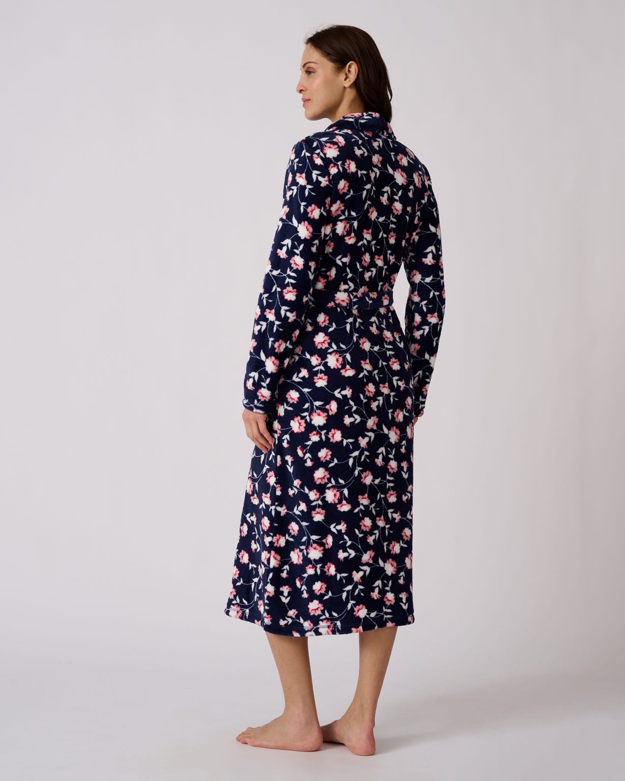 Thermolactyl Tie Belt Fleece Dressing Gown