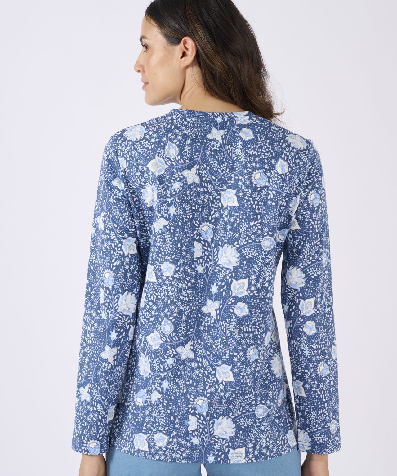 Printed Mock 2-in-1 Top