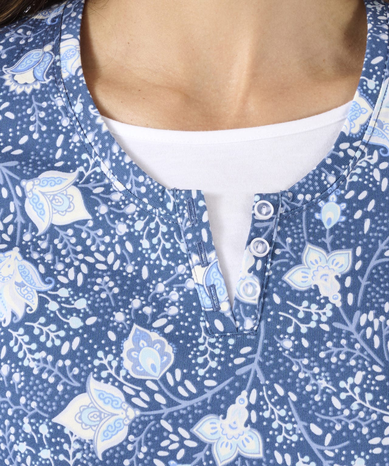 Printed Mock 2-in-1 Top