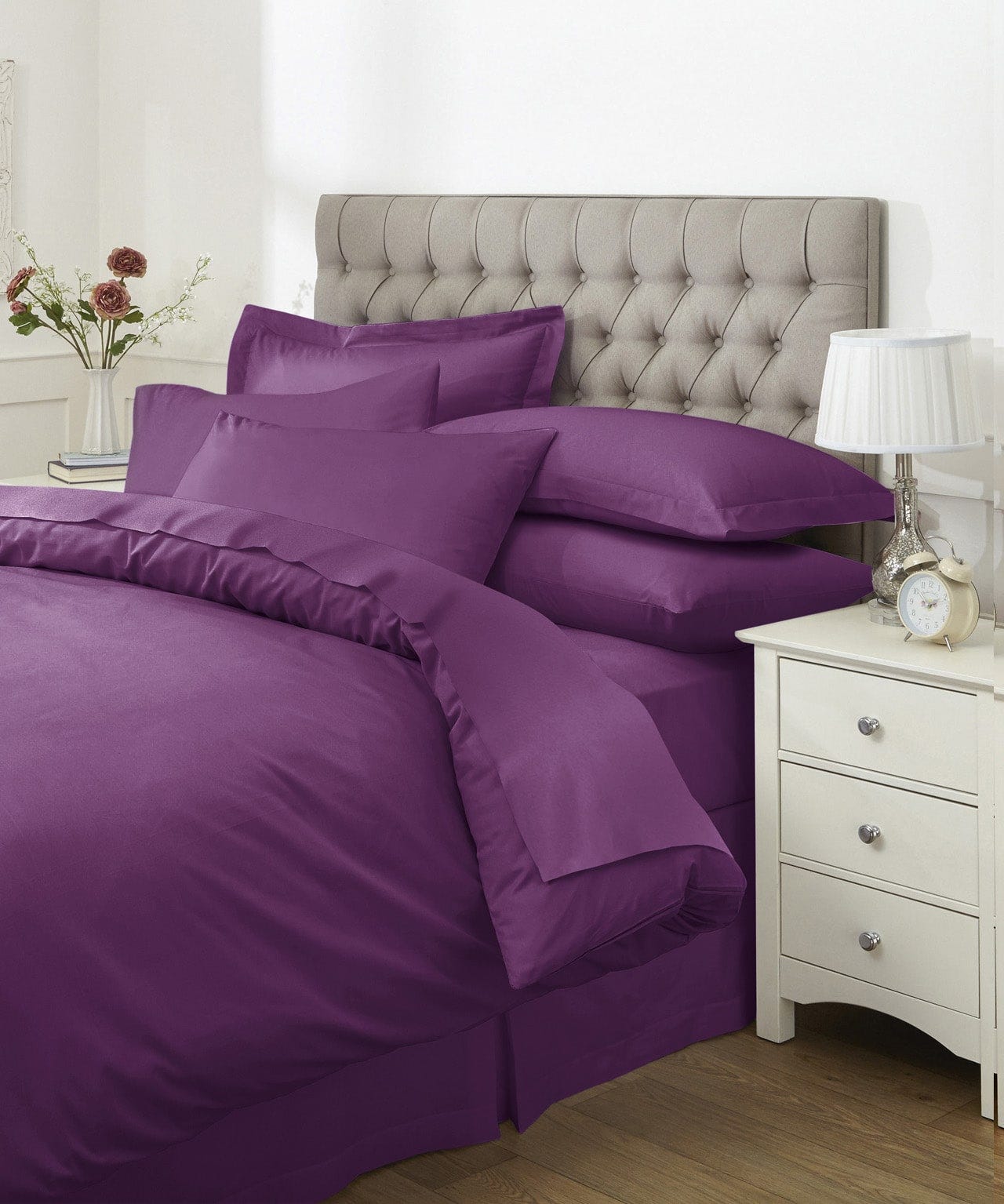 Easy-care Plain Dye Duvet Cover
