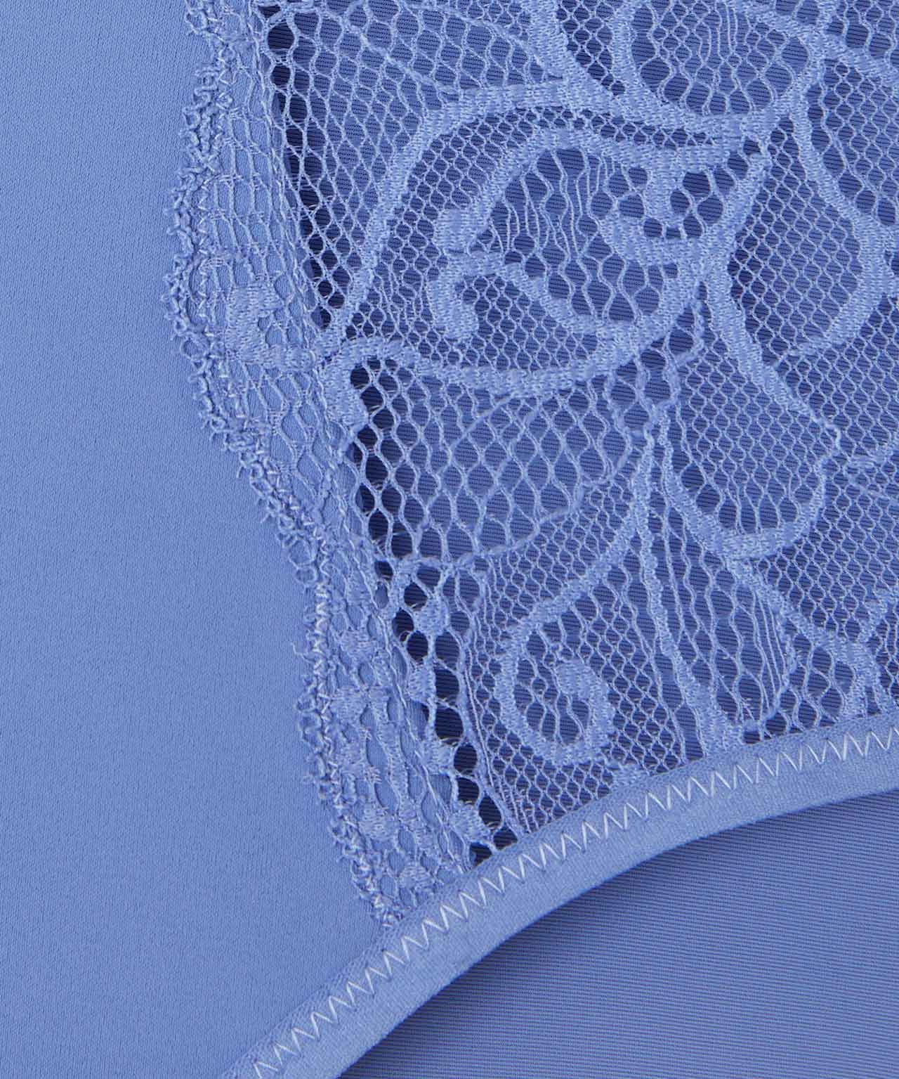 Lace Detail Midi Brief 