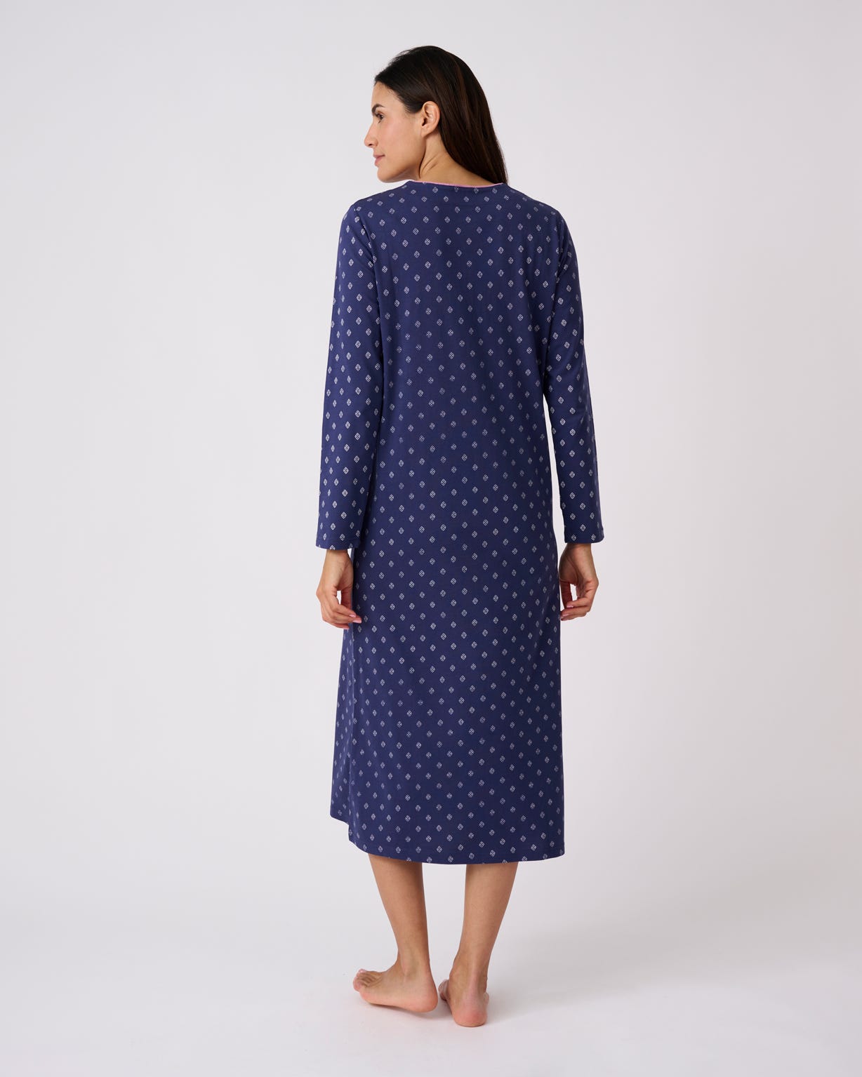 Pack of 2 Cotton Long Sleeve Nightdresses
