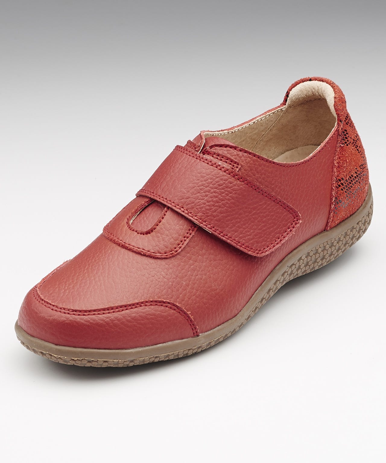 Touch-fasten Leather Shoes