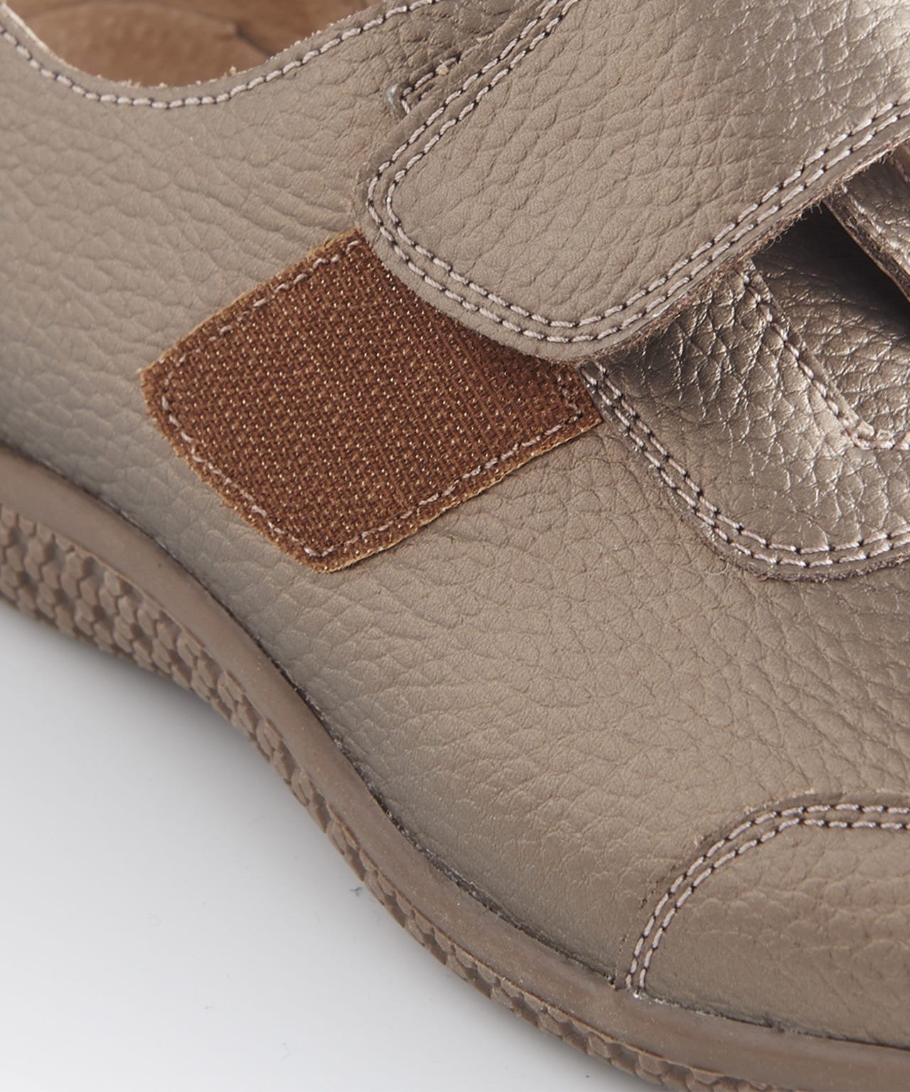 Touch-fasten Leather Shoes