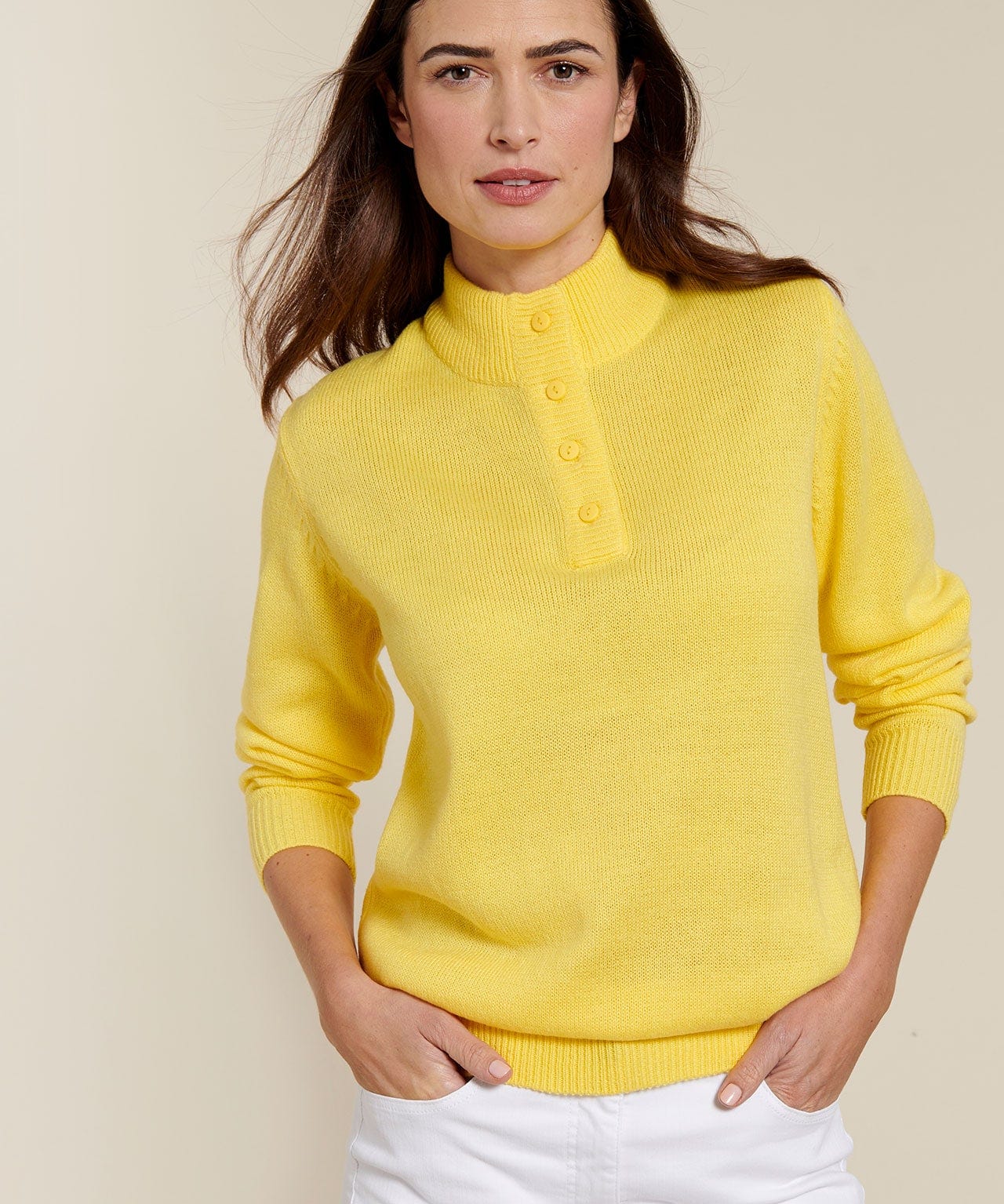 Button-neck Jumper