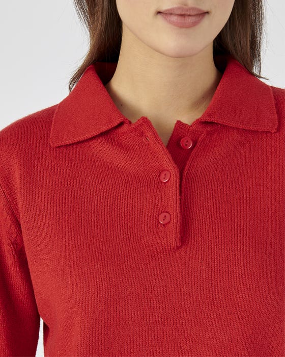 Polo Collar Jumper