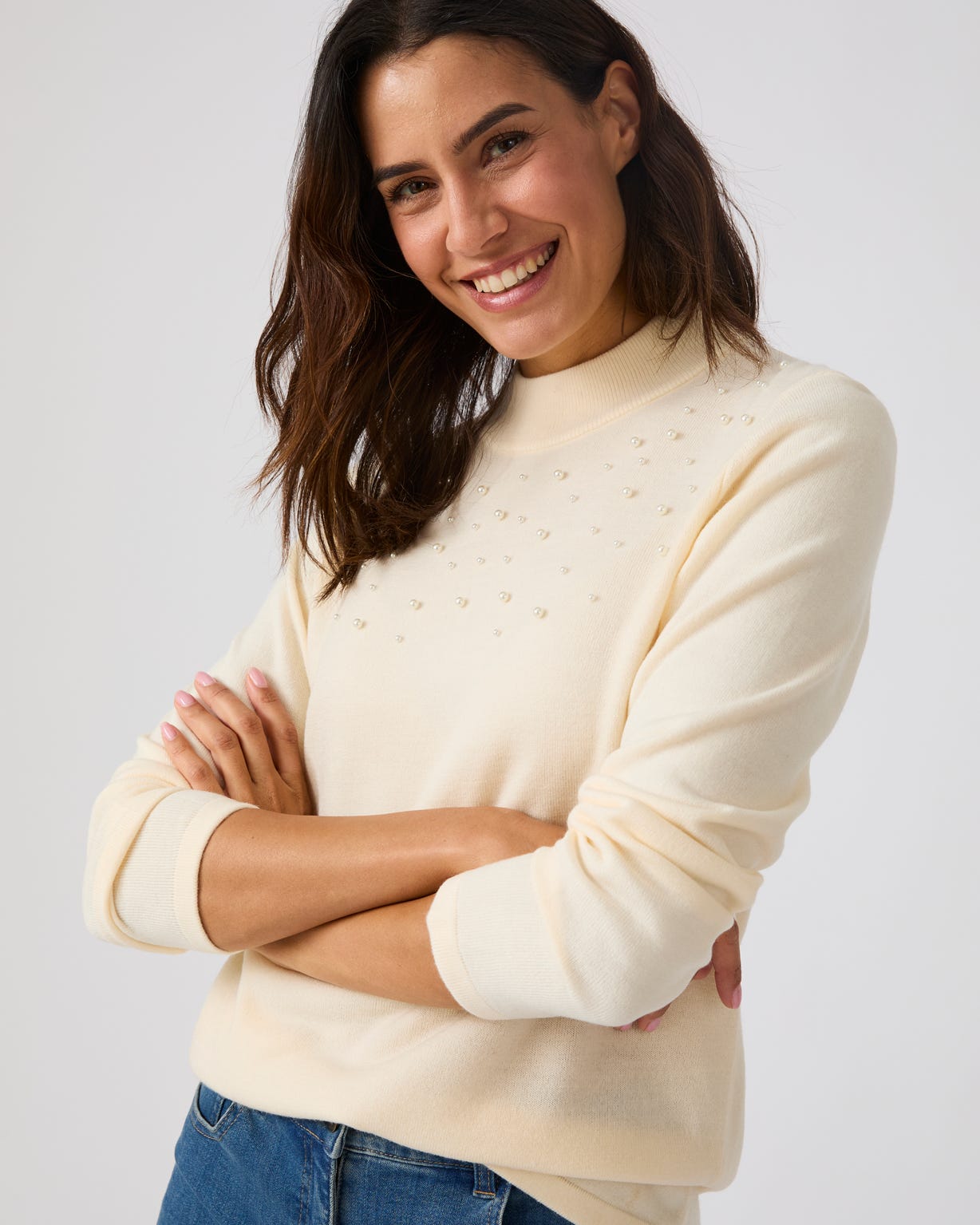 Jumper with Pearls