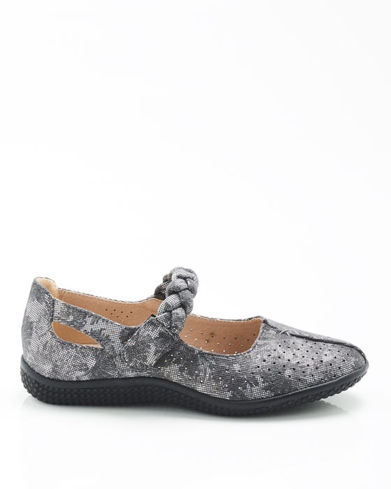 Cushion-walk Touch-fasten Strap Shoe