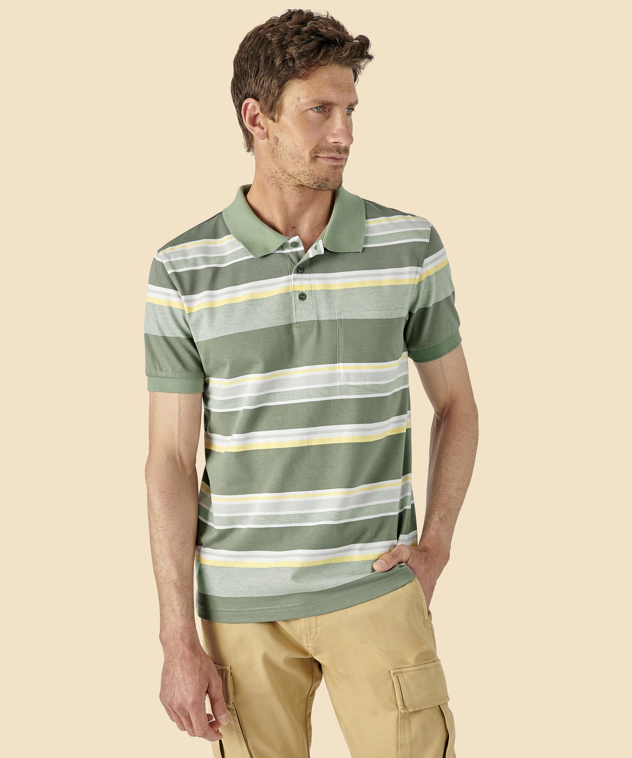 Stripe Polo Shirt