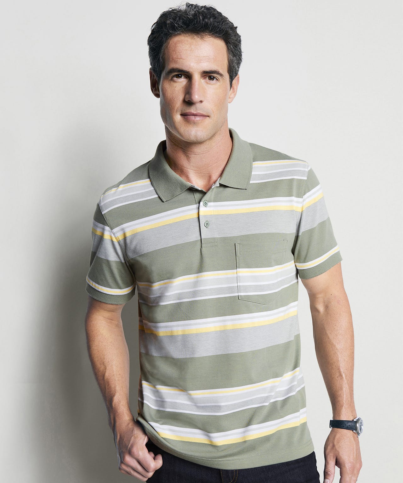 Stripe Polo Shirt