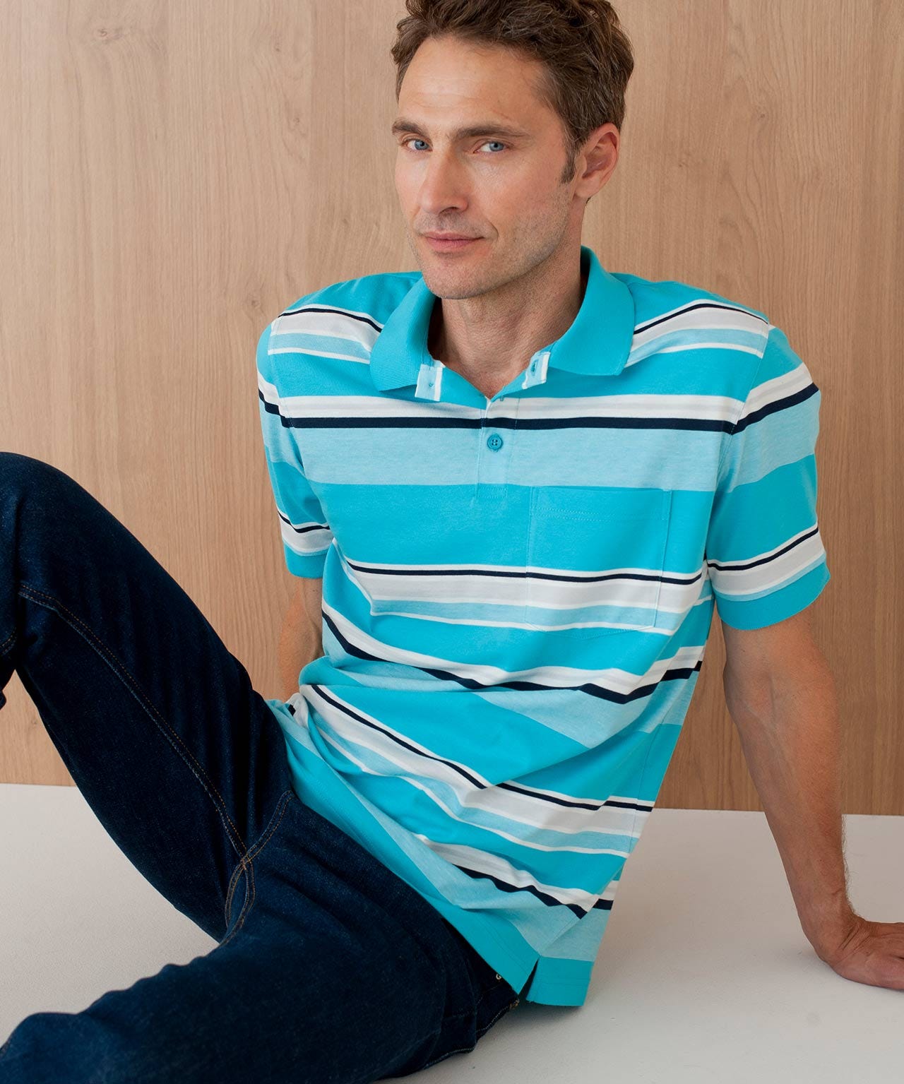 Stripe Polo Shirt