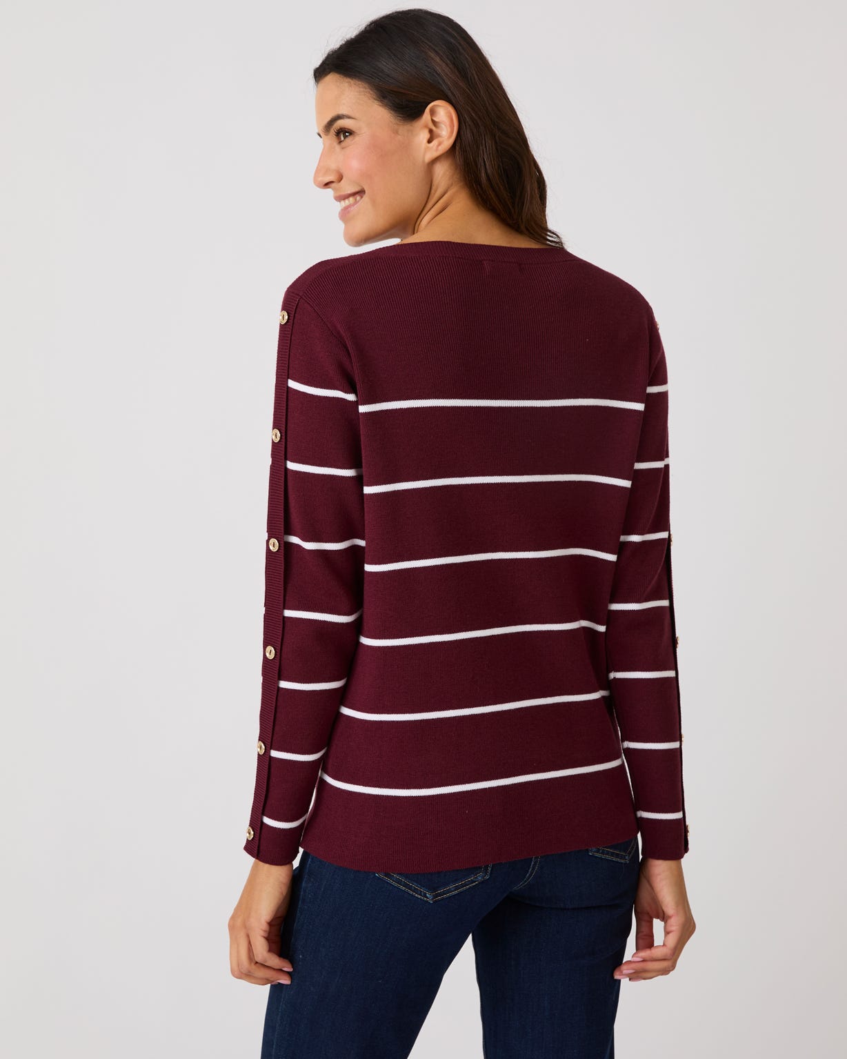 Long Sleeved Striped Jumper