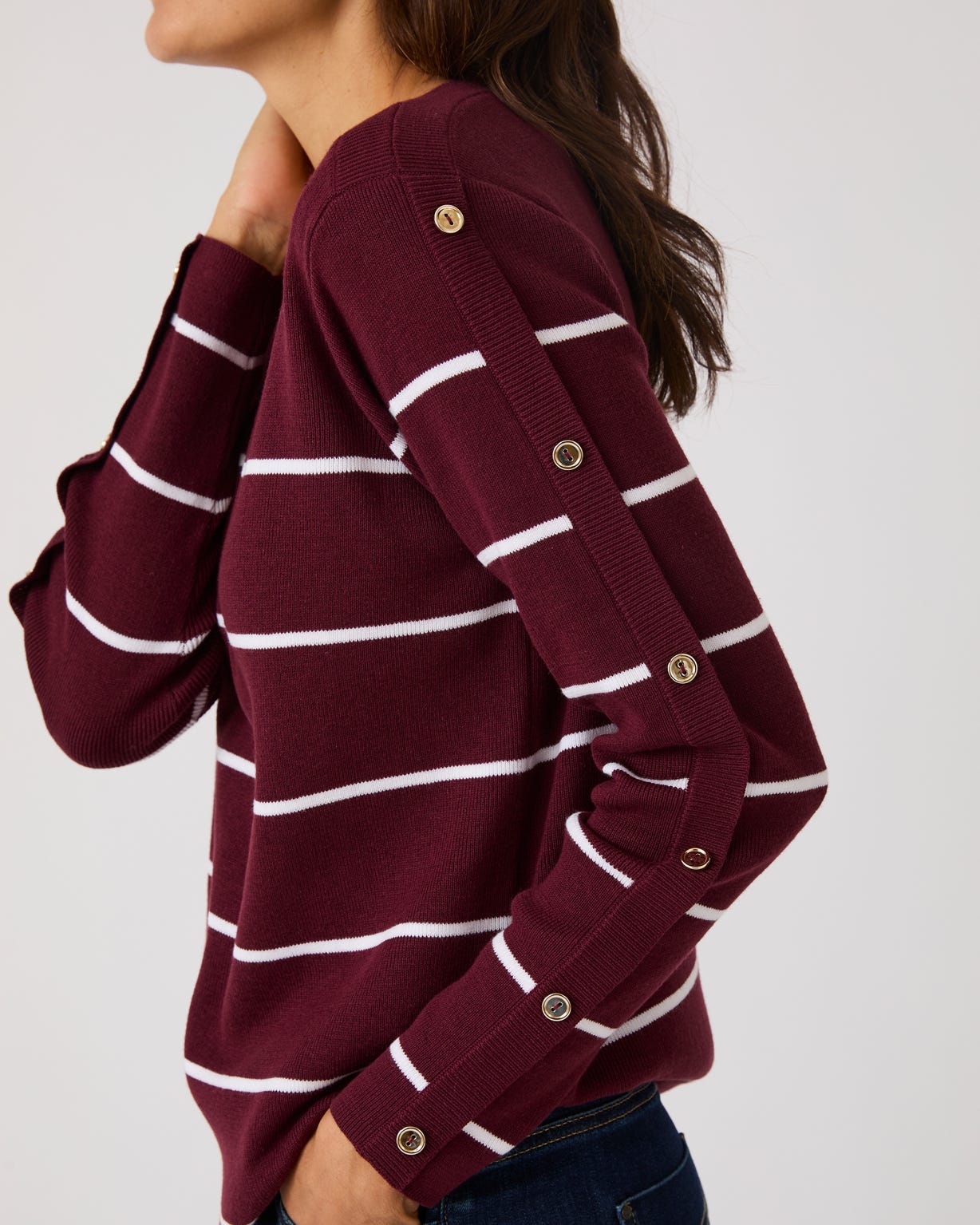 Long Sleeved Striped Jumper