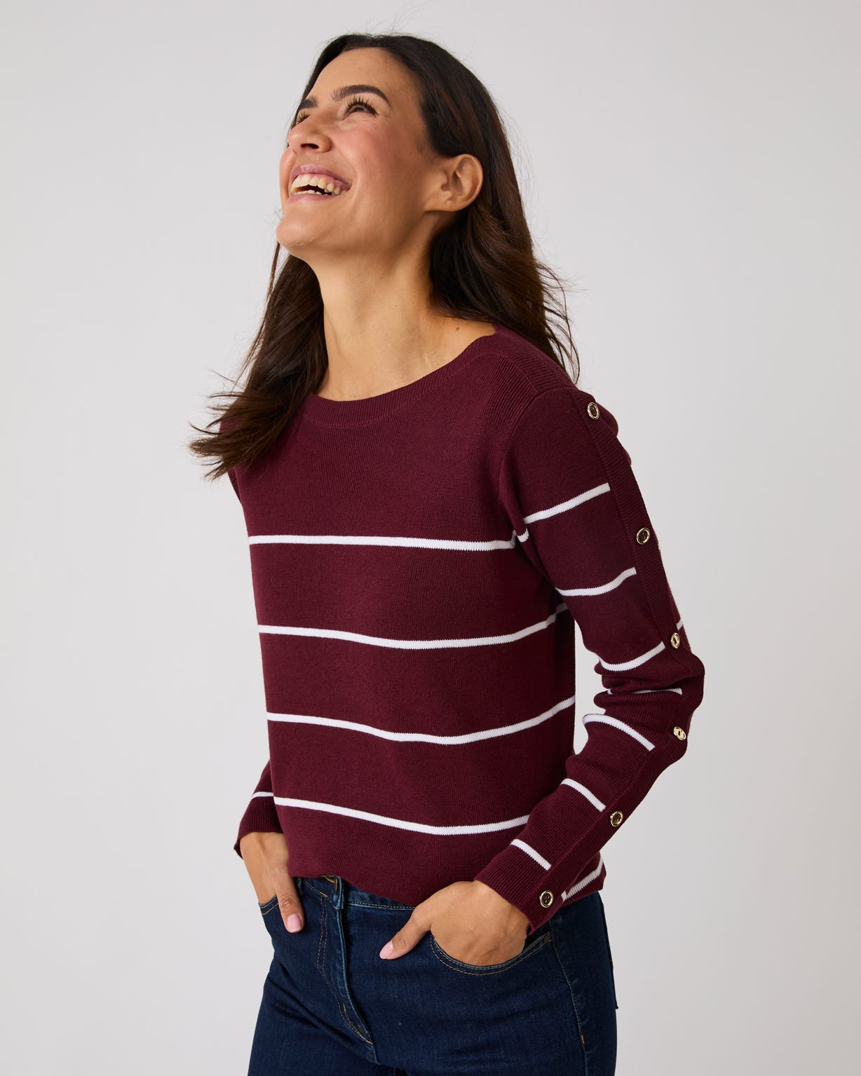 Long Sleeved Striped Jumper