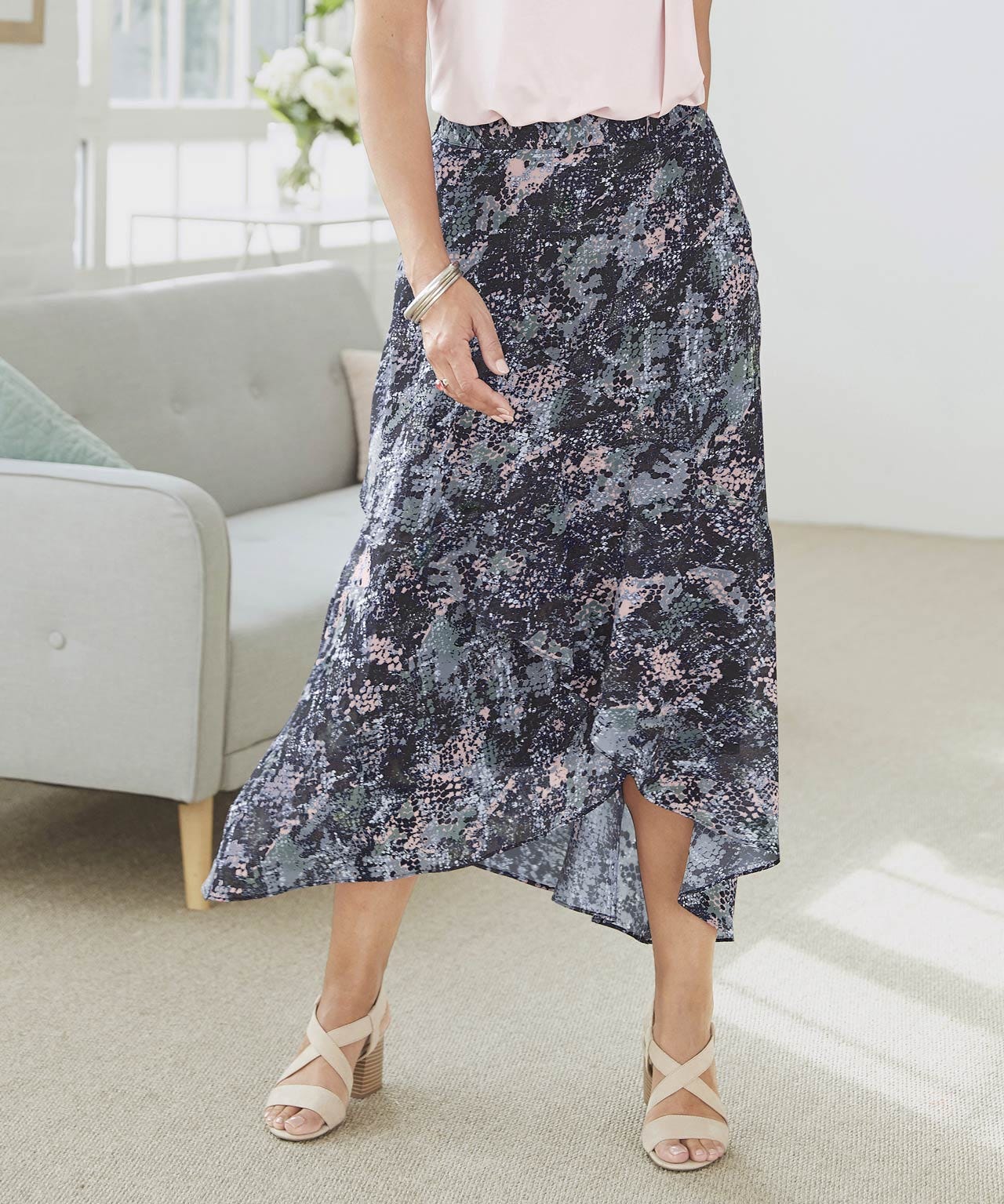 Asymmetric Hem Skirt