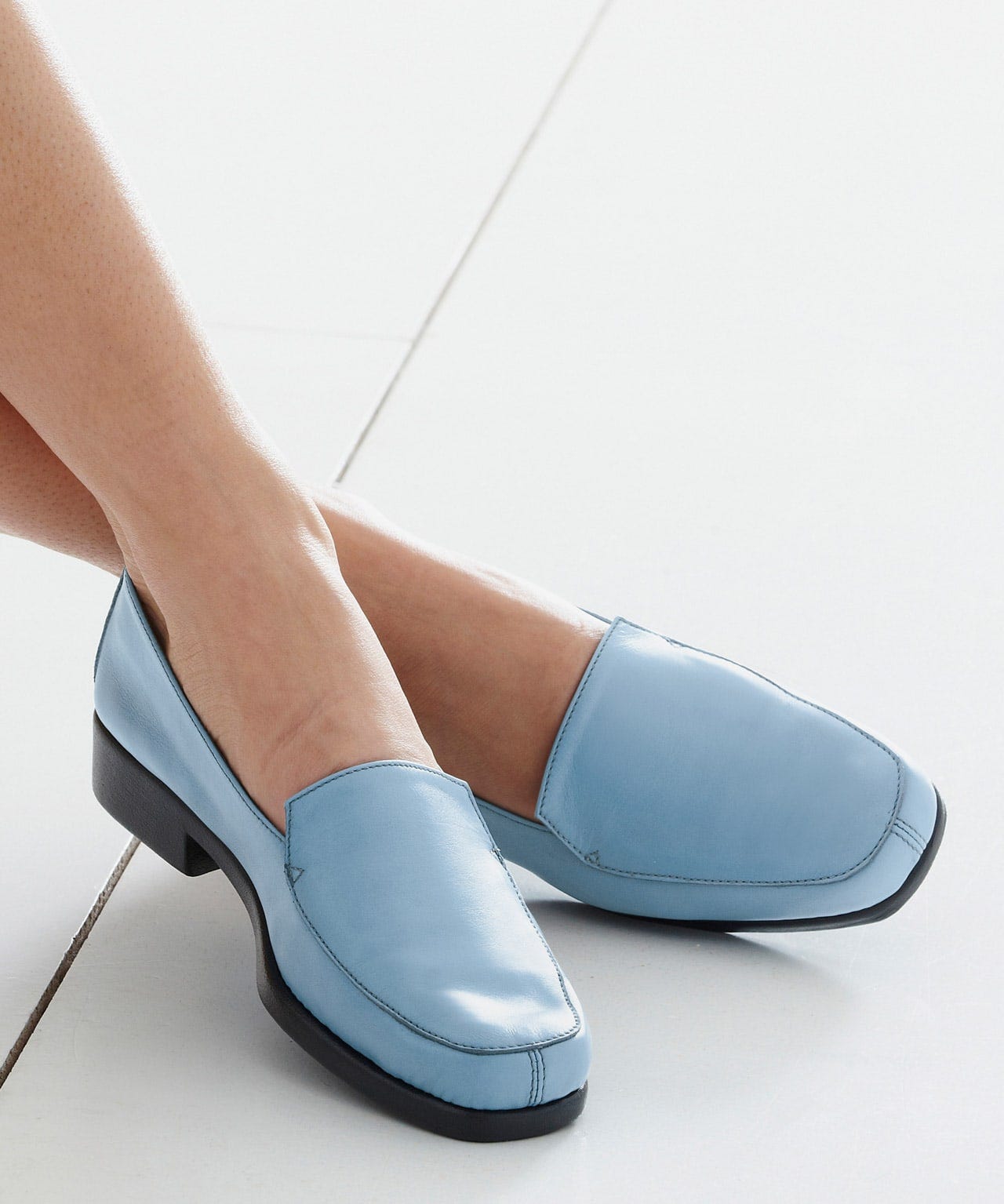 Soft Flexible Sole Leather Loafers