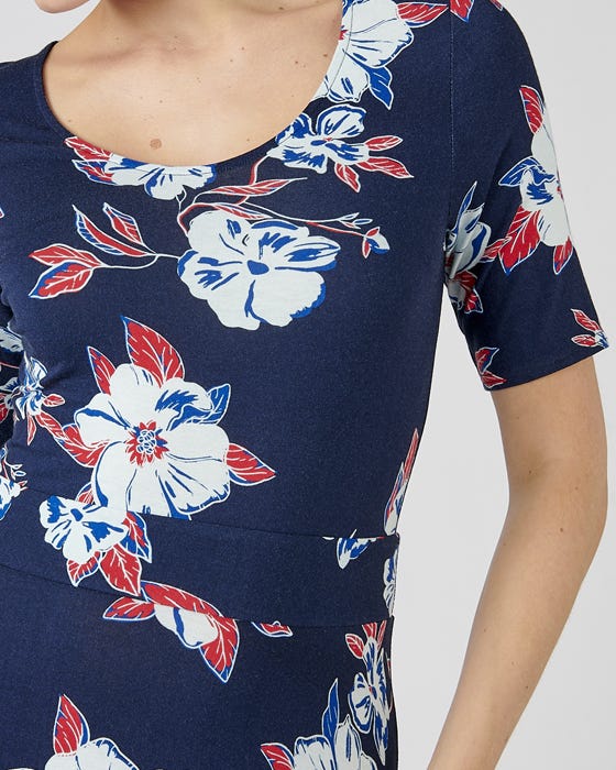 Floral Flared Dress