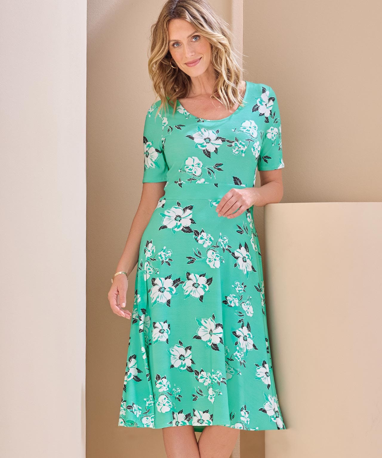 Floral Flared Dress