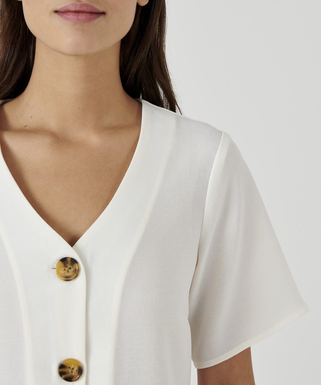 Button-front Blouse