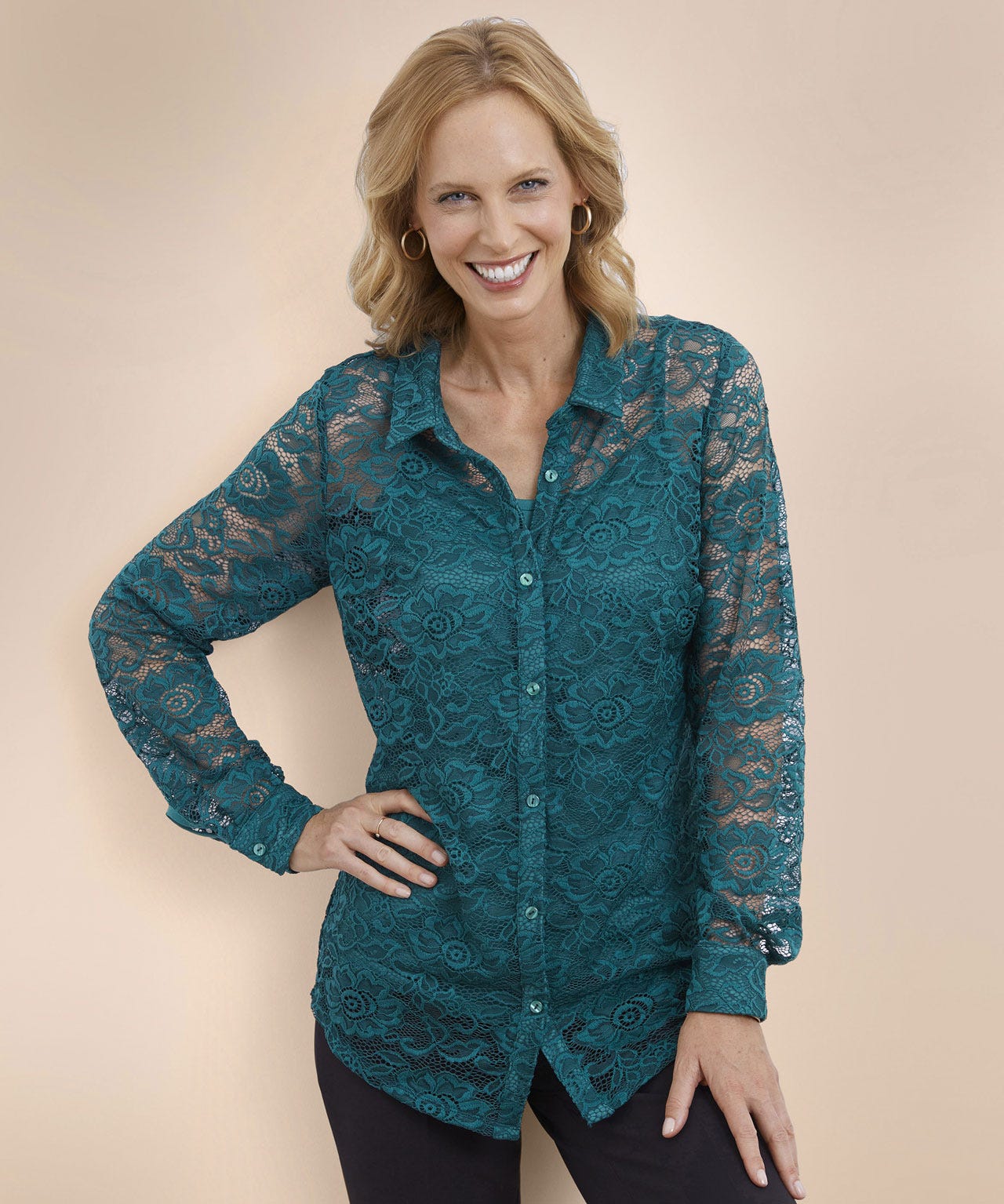 Lace Blouse With Cami