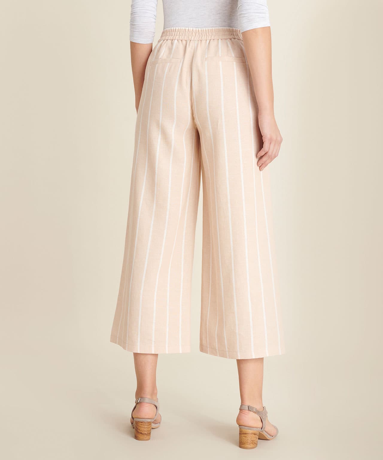 Linen Rich Crop Trousers 