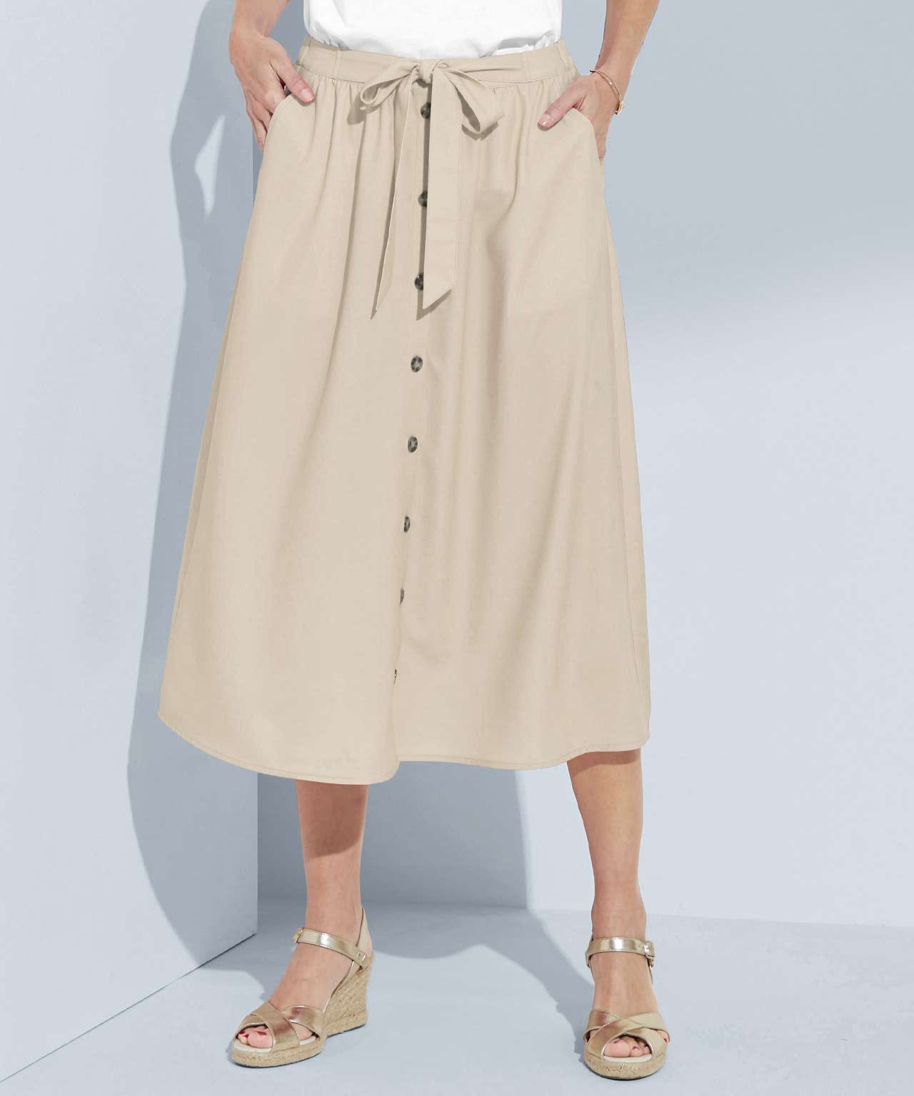 Button-through Skirt