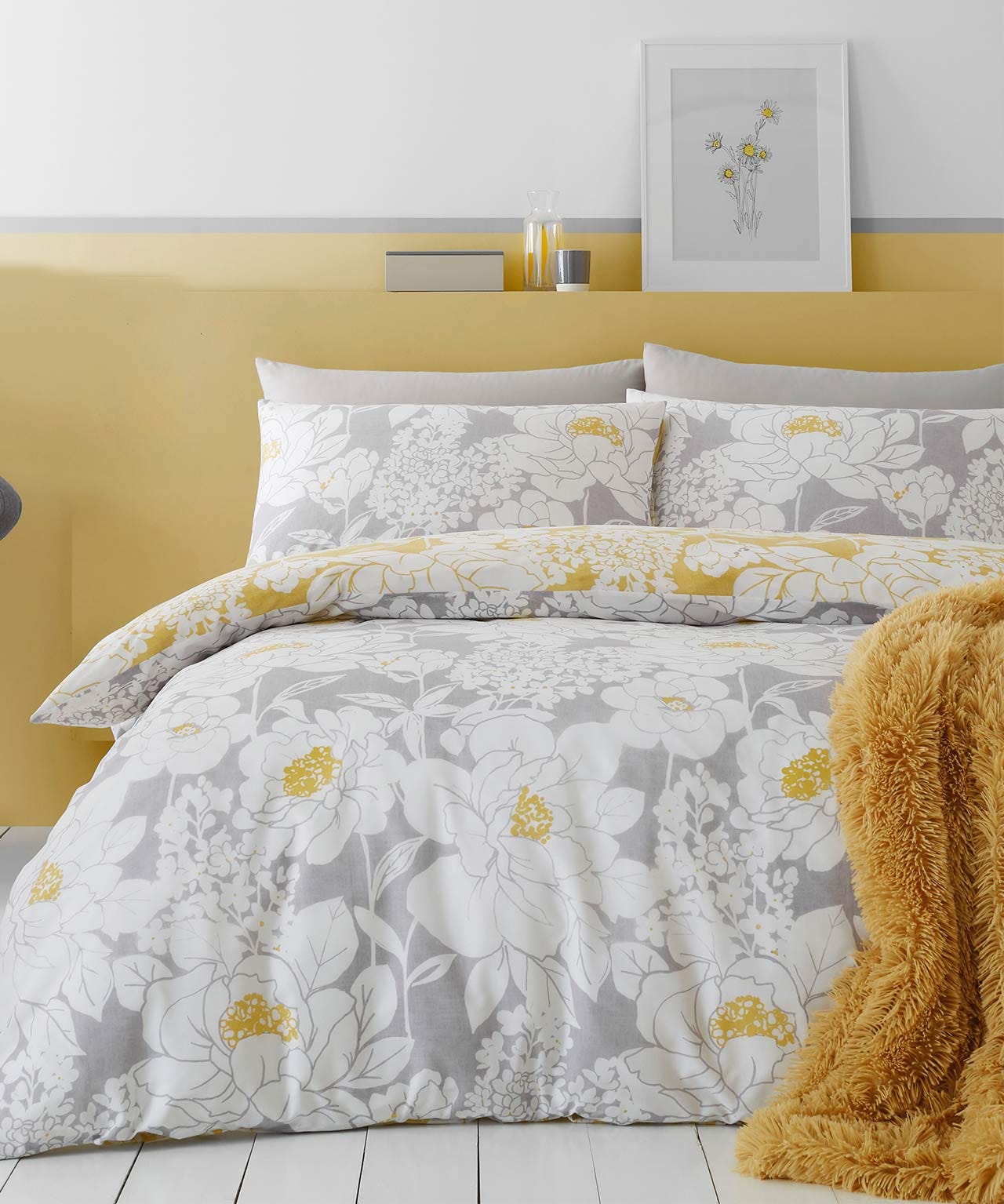 Catherine Lansfield Saskia Floral Duvet Set