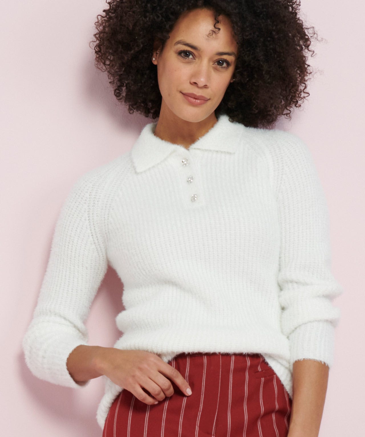 Recycled Polo Collar Jumper