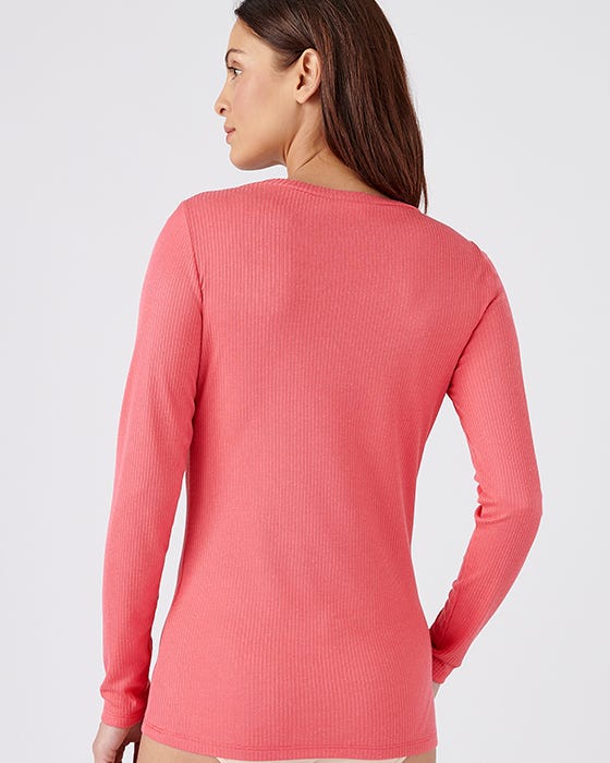 Thermal Long Sleeved Round Neck T-Shirt