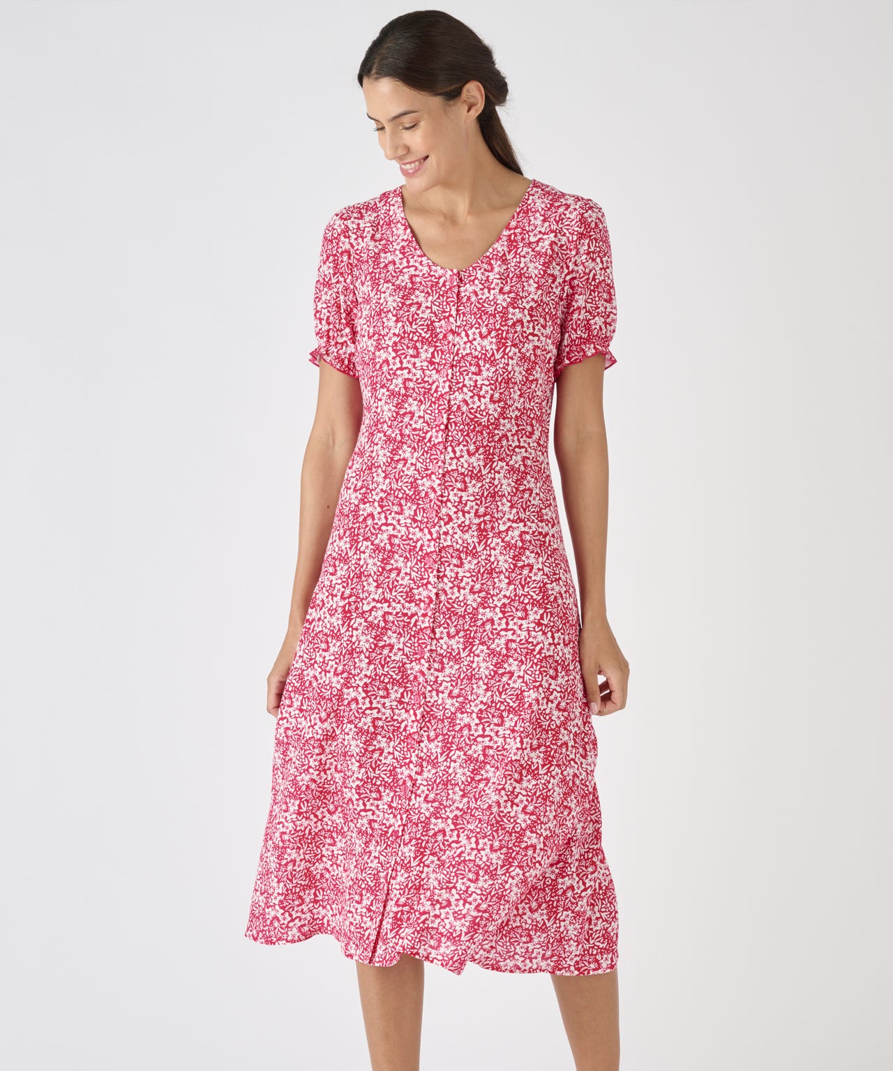 Button-through Dress - Dress - Damart.co.uk