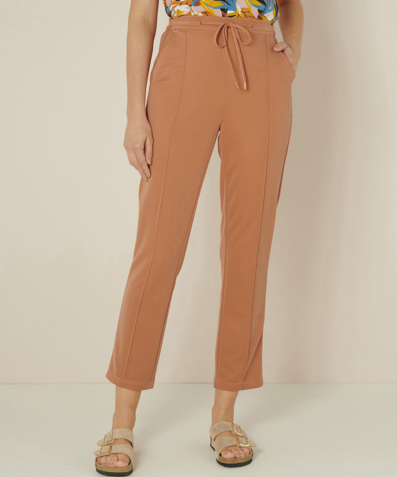7/8 Tie-waist Trousers