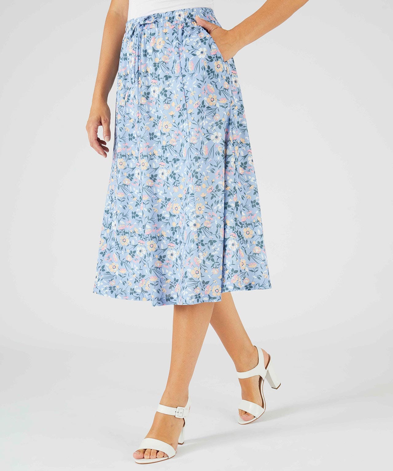 Print Jersey Skirt
