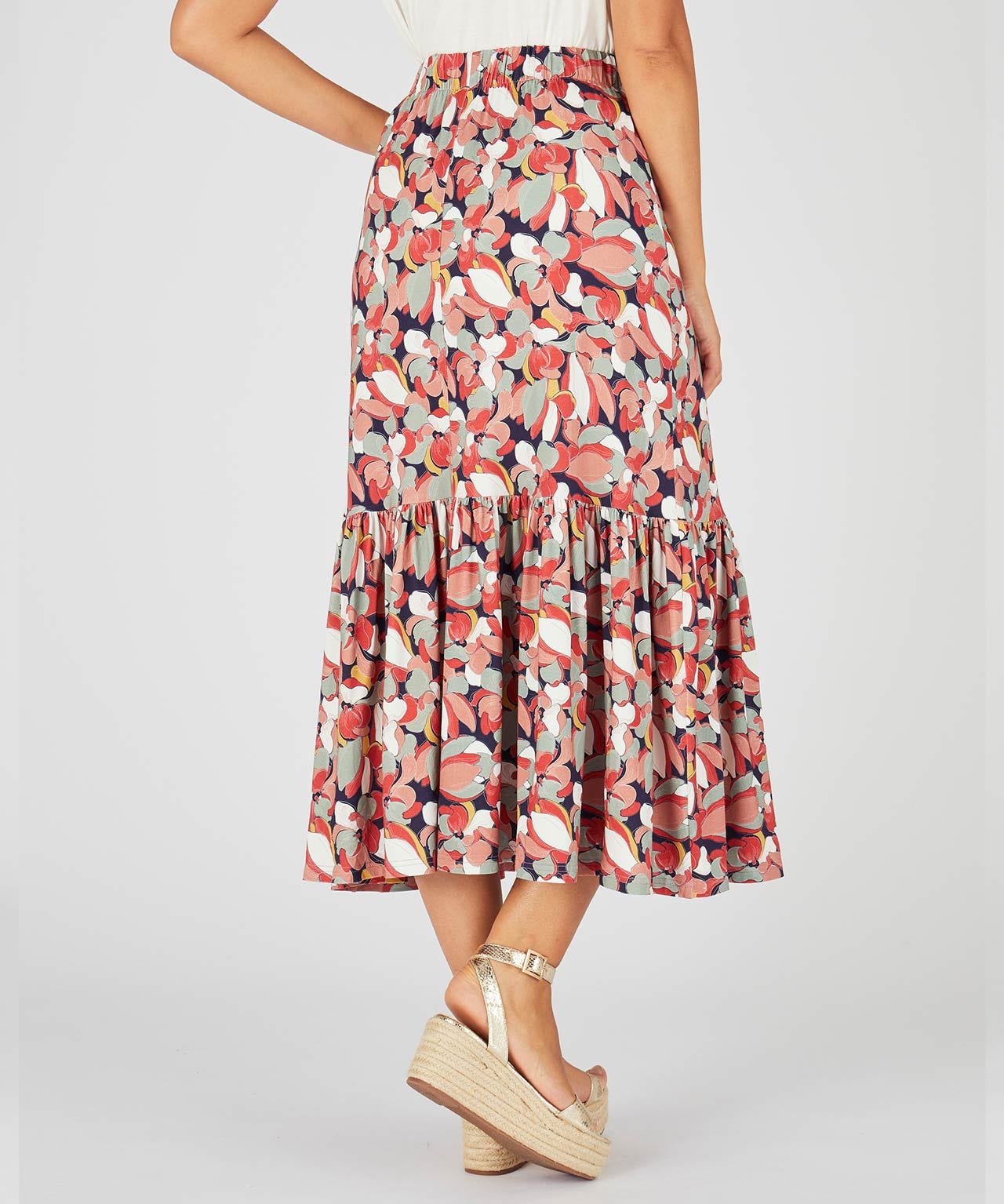 Print Jersey Skirt