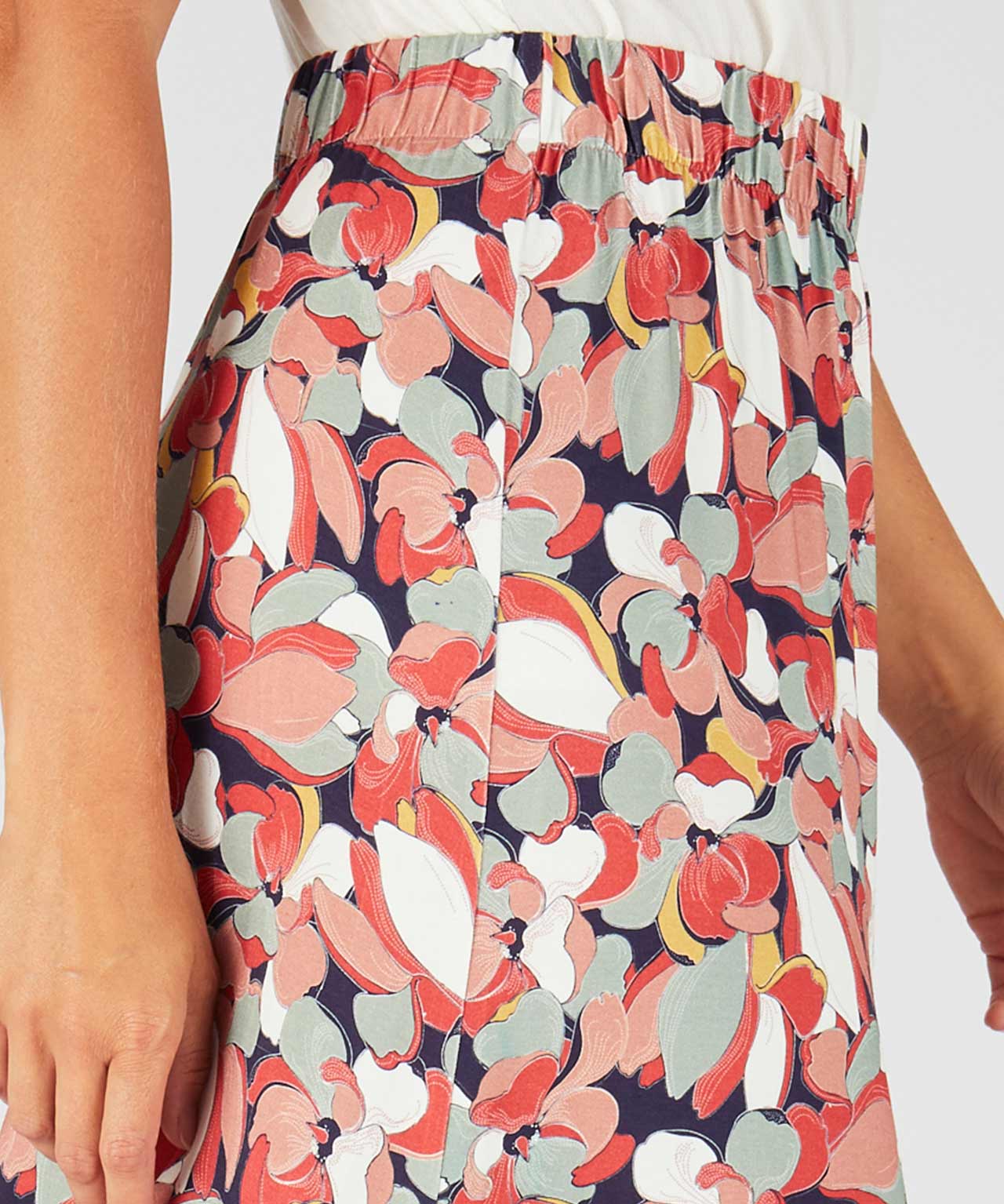 Print Jersey Skirt