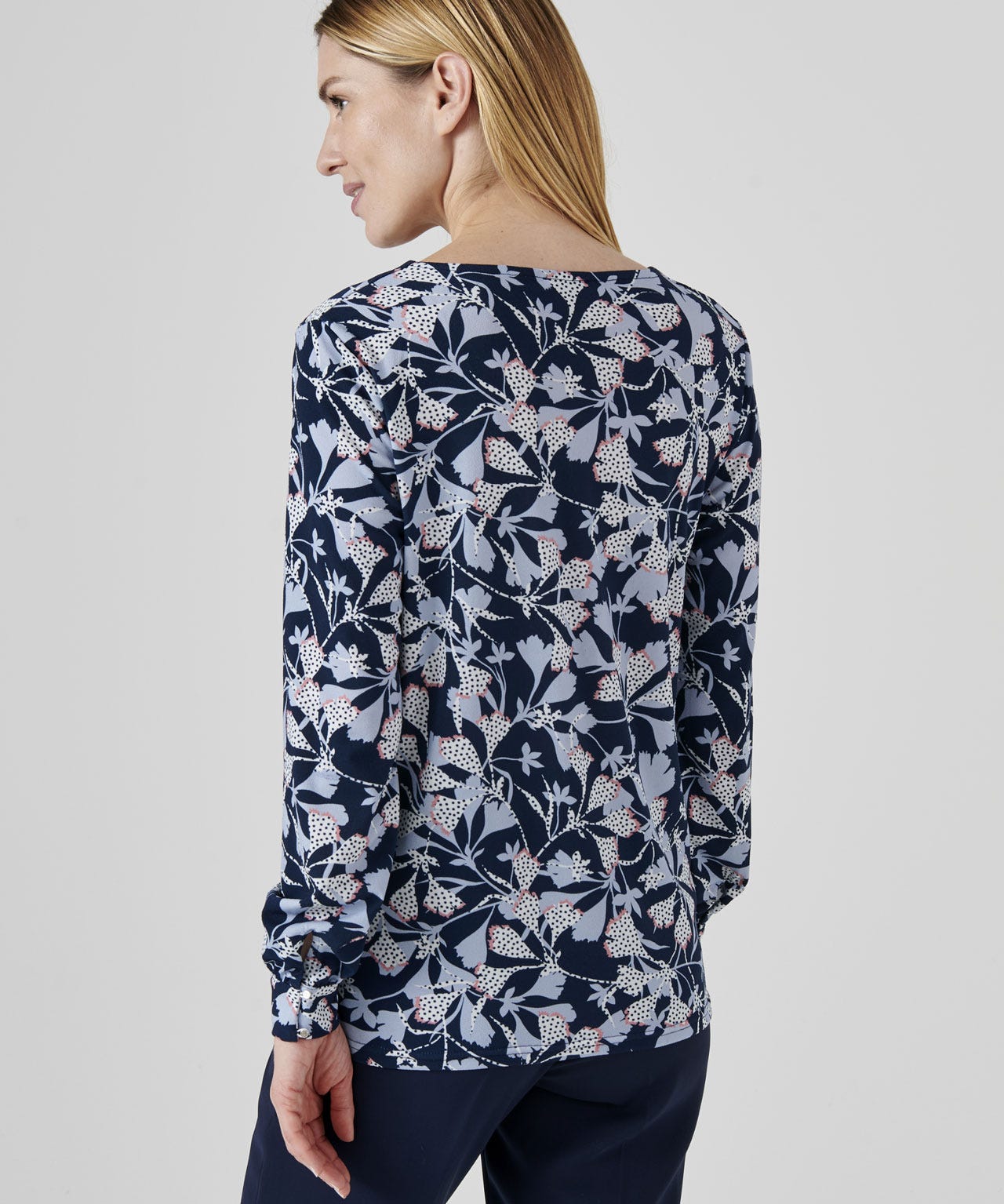 Printed Jersey Blouse