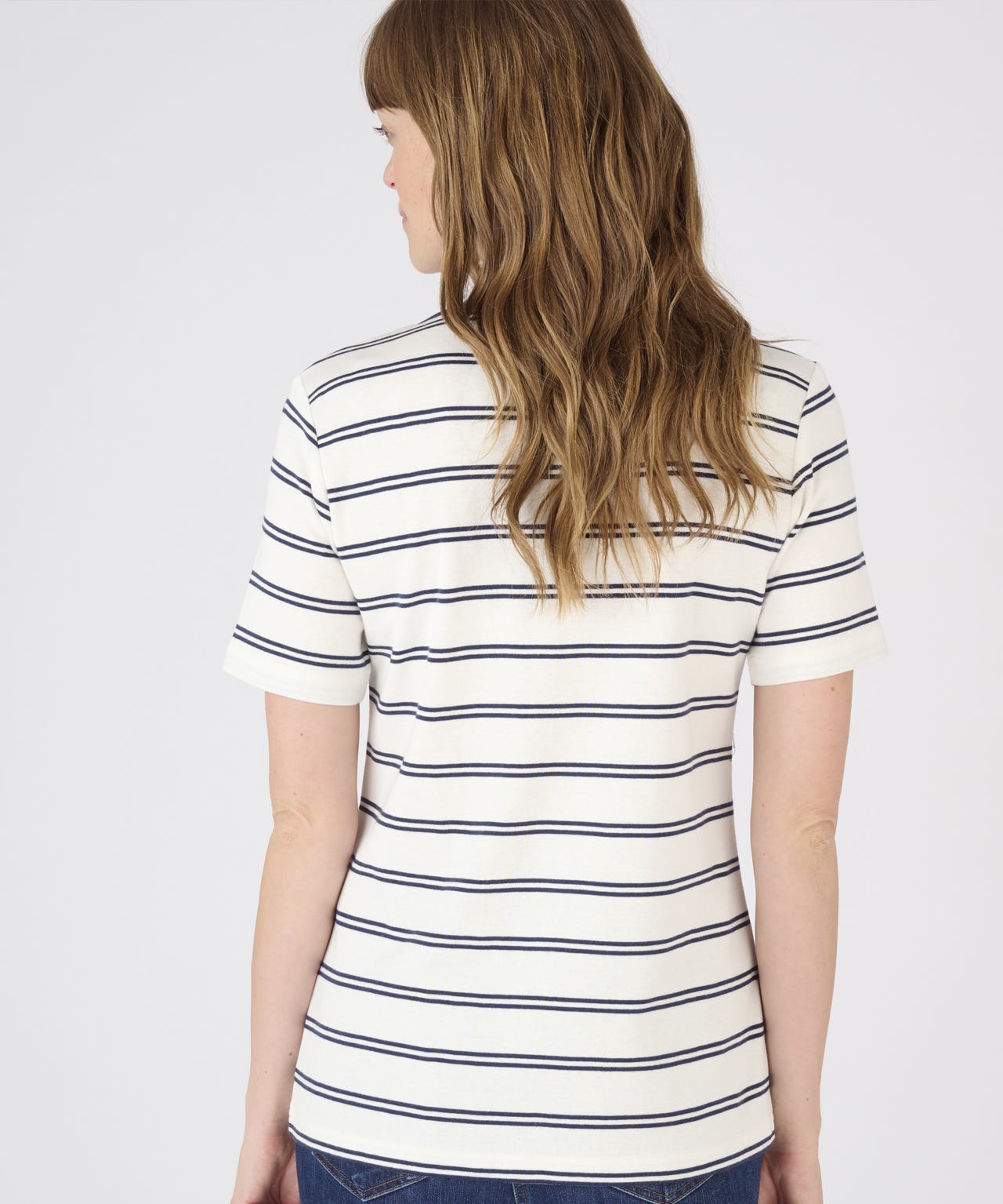 Pure Cotton Pleat Detail T-shirt