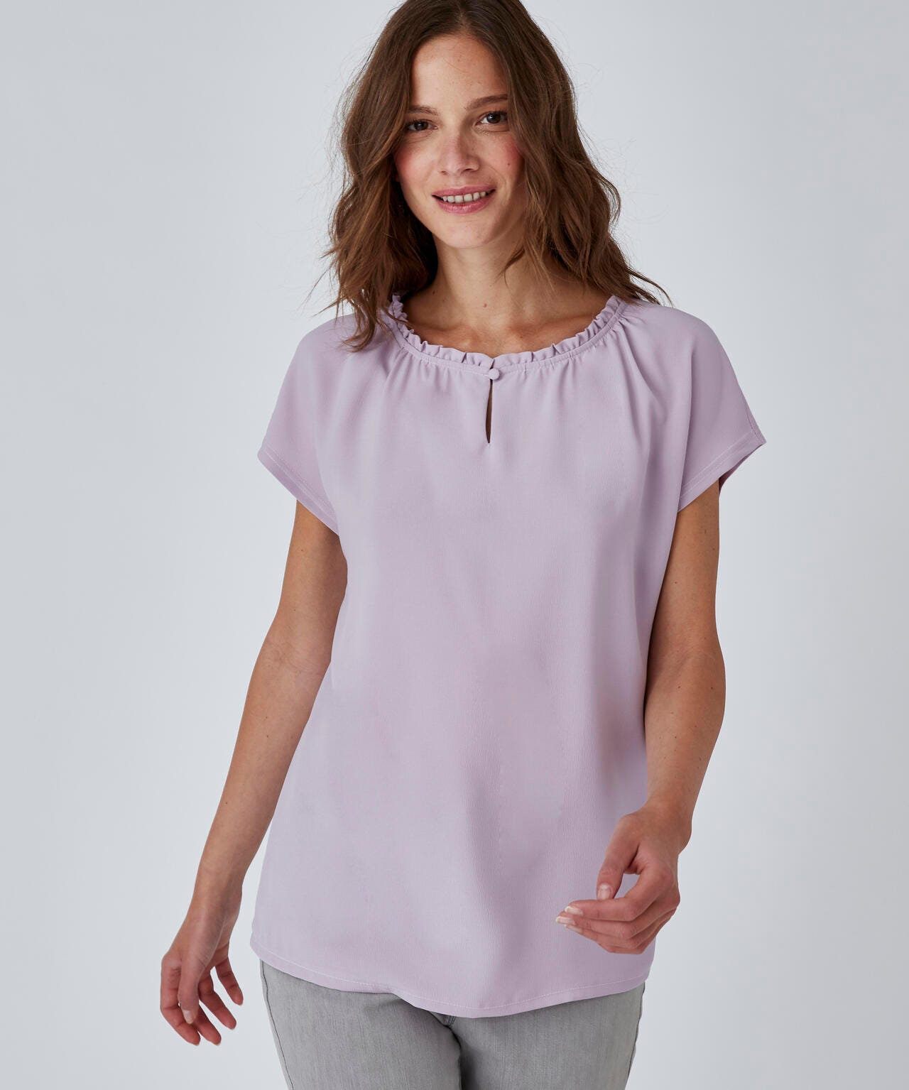 Pleat Detail T-shirt