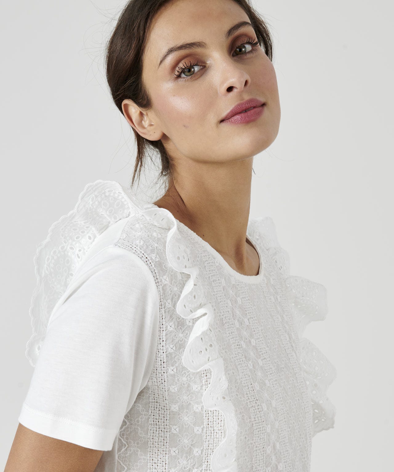 Frill Trim T-shirt