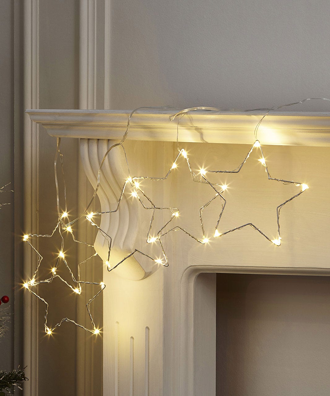 L E D star string lights