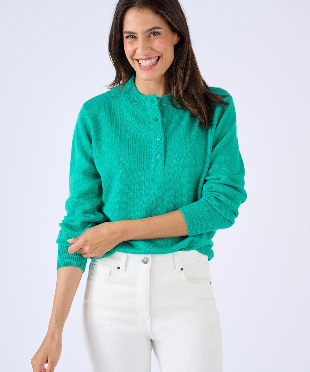 Button-neck Jumper